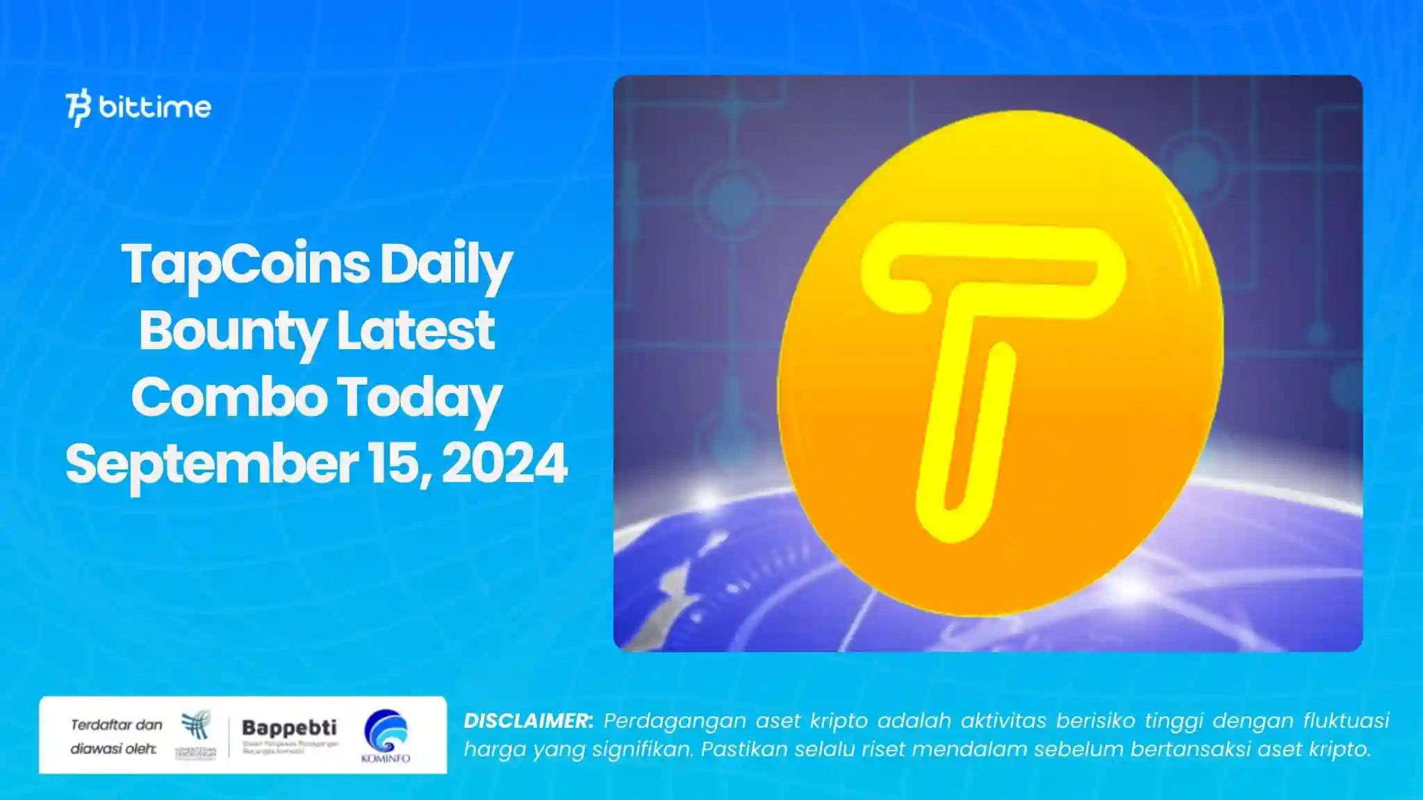 TapCoins Daily Bounty Latest Combo Today September 15, 2024.webp
