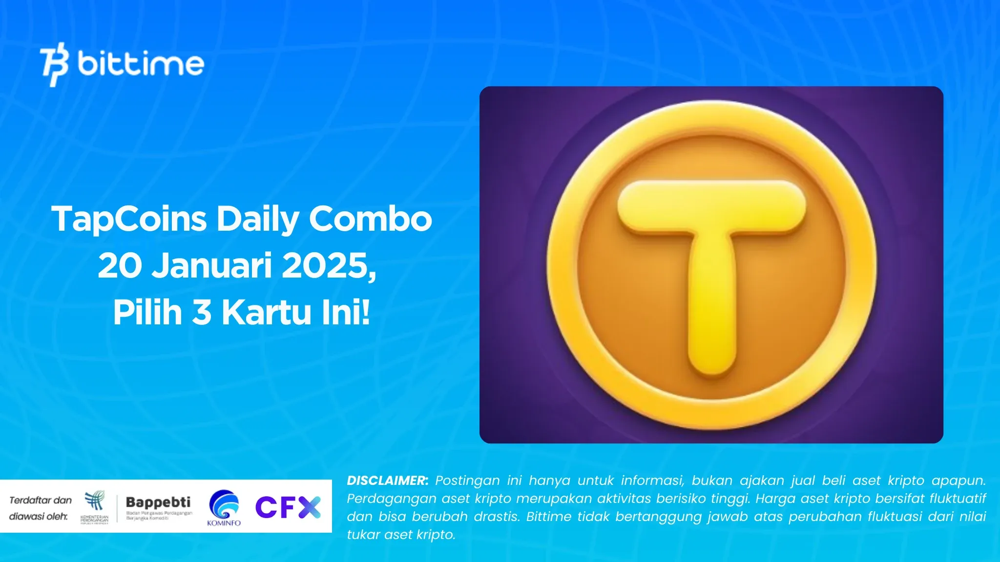 TapCoins Daily Combo 20 Januari 2025