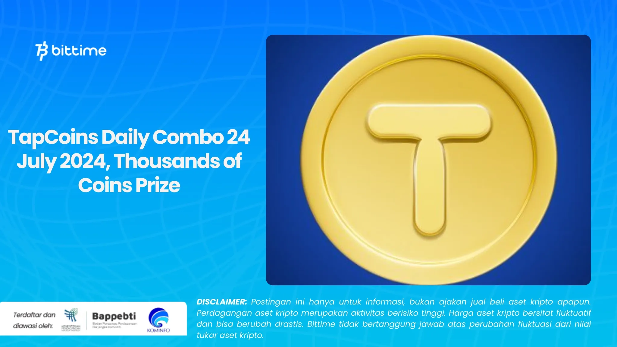 TapCoins Daily Combo 24 July 2024
