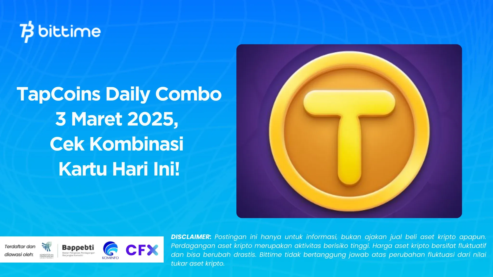 TapCoins Daily Combo 3 Maret 2025