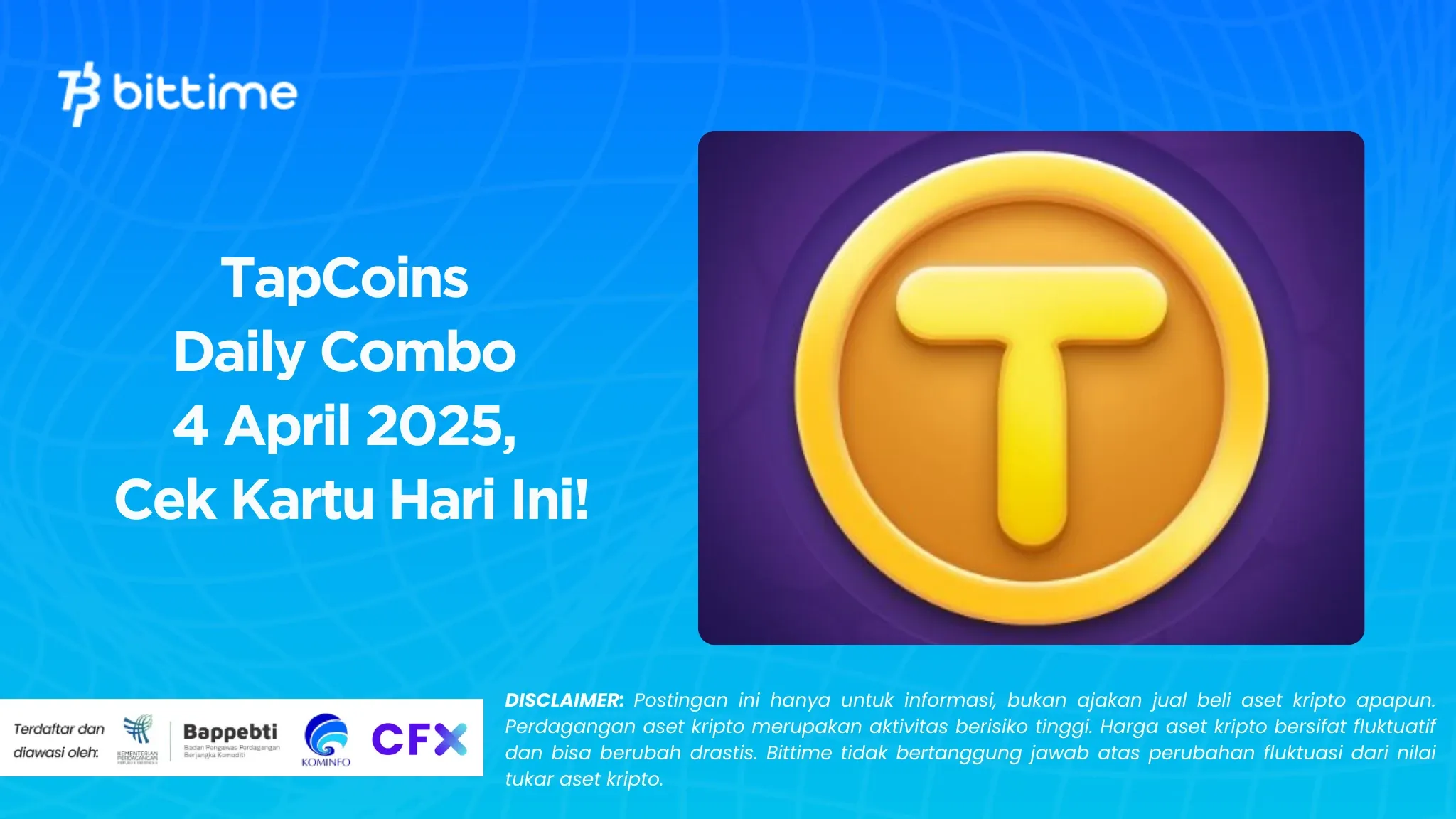 TapCoins Daily Combo 4 April 2025