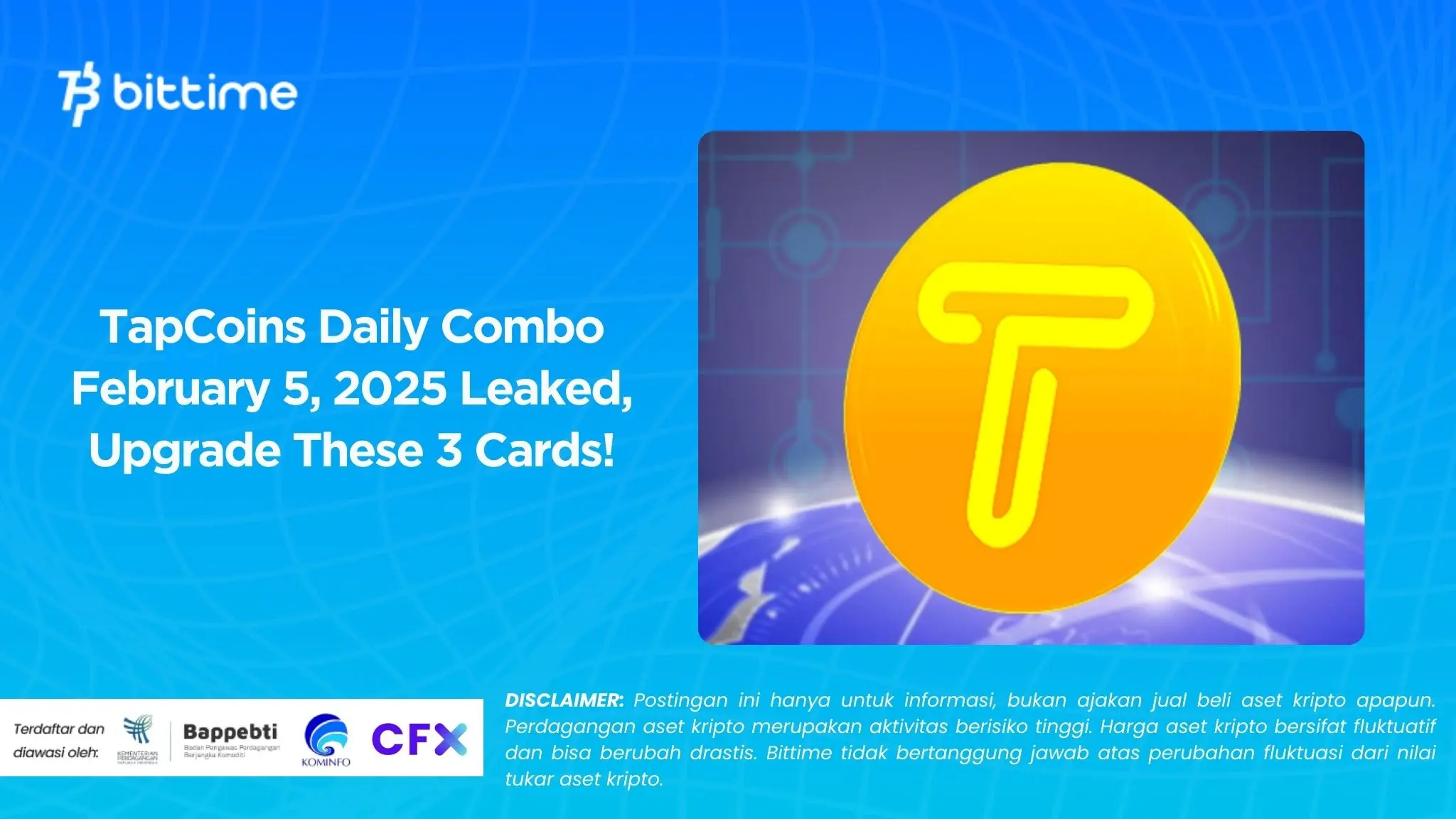 TapCoins Daily Combo February 5, 2025 Leaked, Upgrade These 3 Cards!