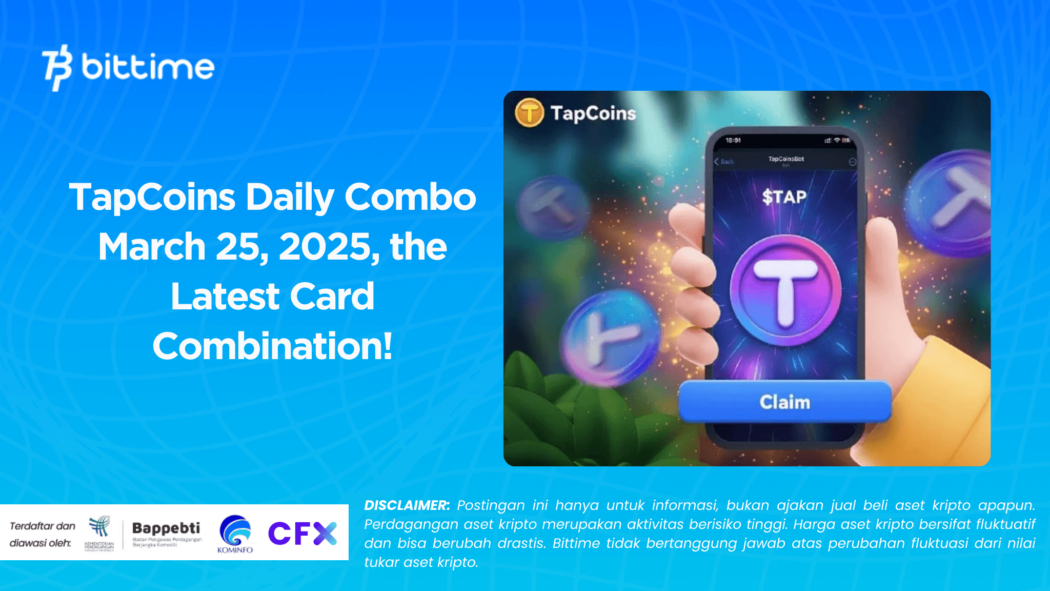 TapCoins Daily Combo March 25, 2025, the Latest Card Combination!.png