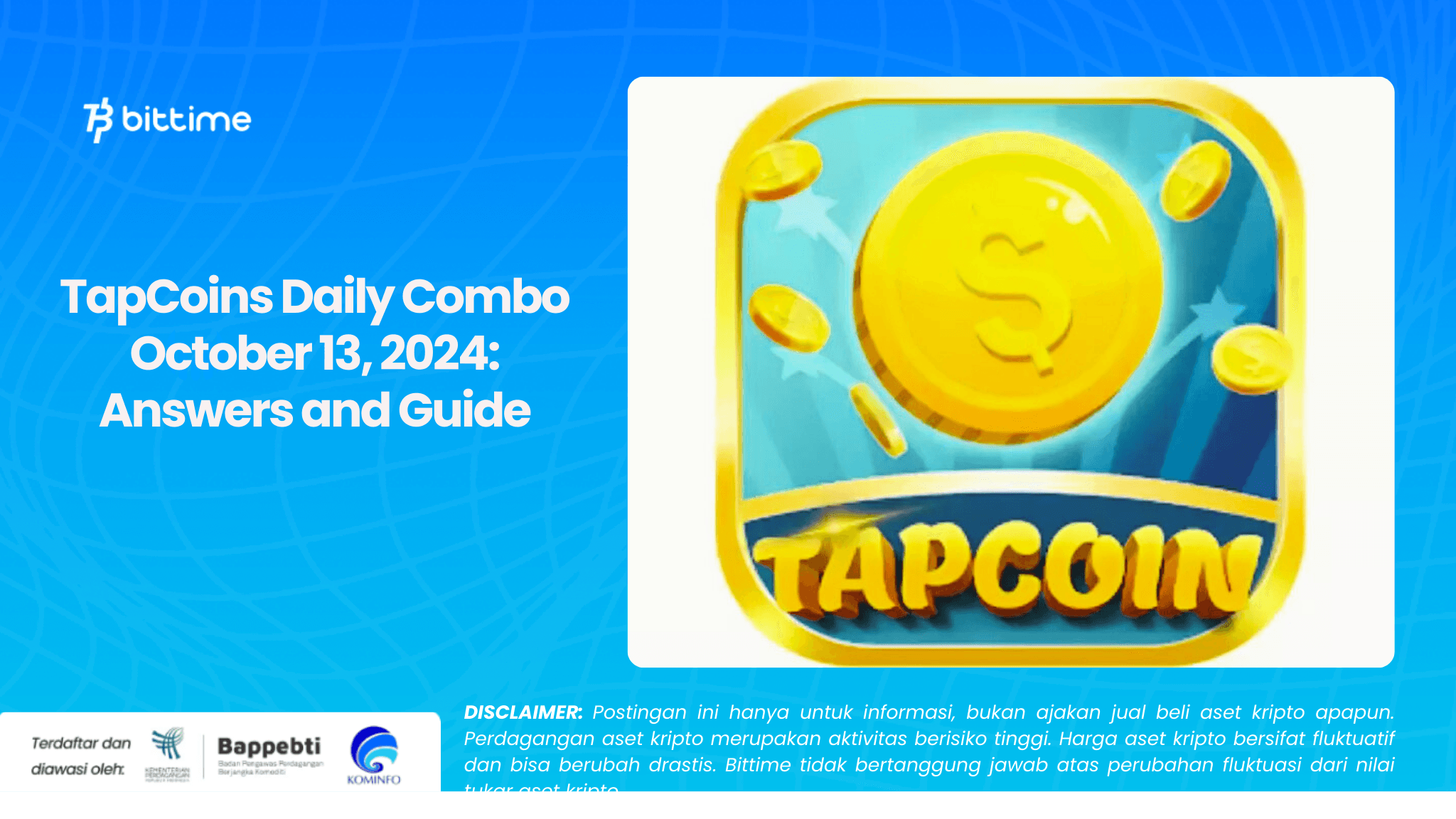 TapCoins Daily Combo October 13, 2024 Answers and Guide.png