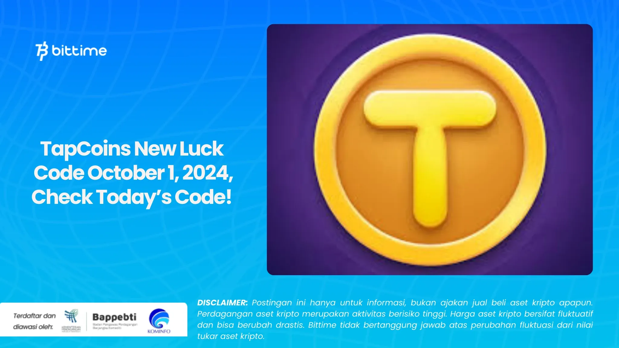 TapCoins New Luck Code October 1, 2024
