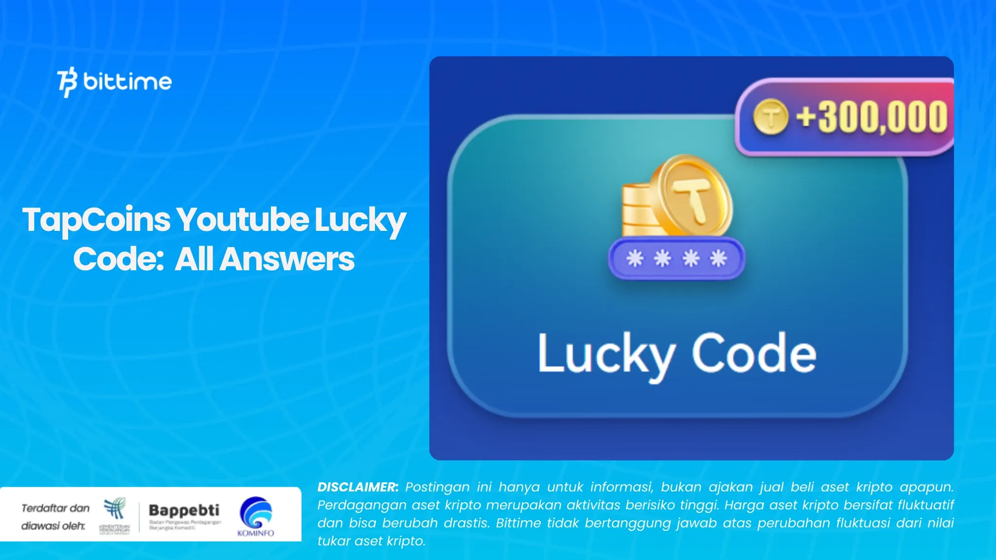 TapCoins Youtube Lucky Code All Answers.webp