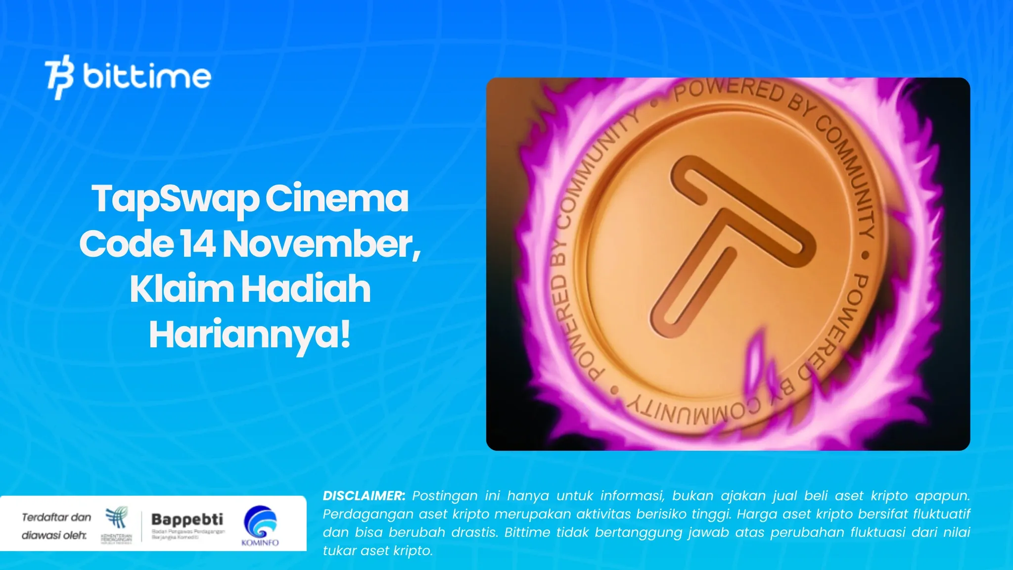 TapSwap Cinema Code 14 November, Klaim Hadiah Hariannya!.webp