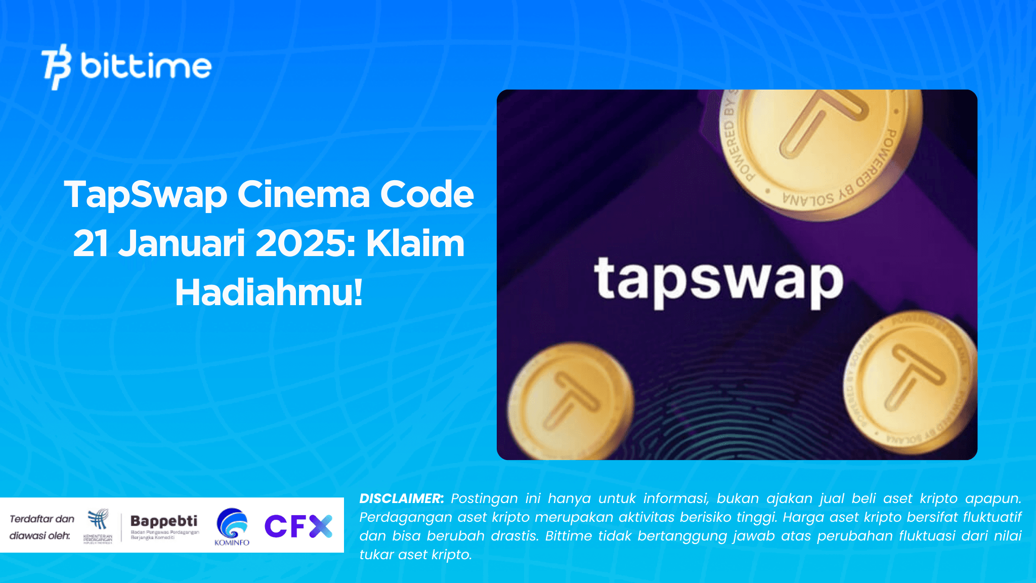 TapSwap Cinema Code 21 Januari 2025: Klaim Hadiahmu!