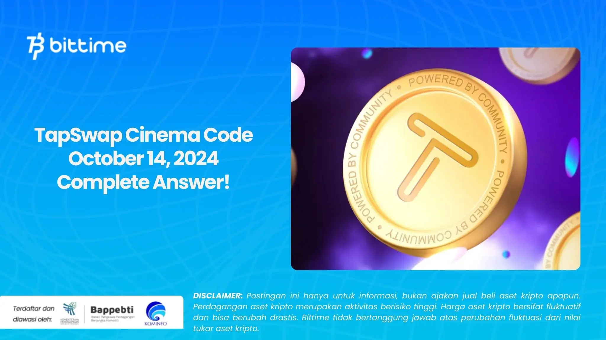 TapSwap Cinema Code October 14, 2024 Complete Answer!.webp