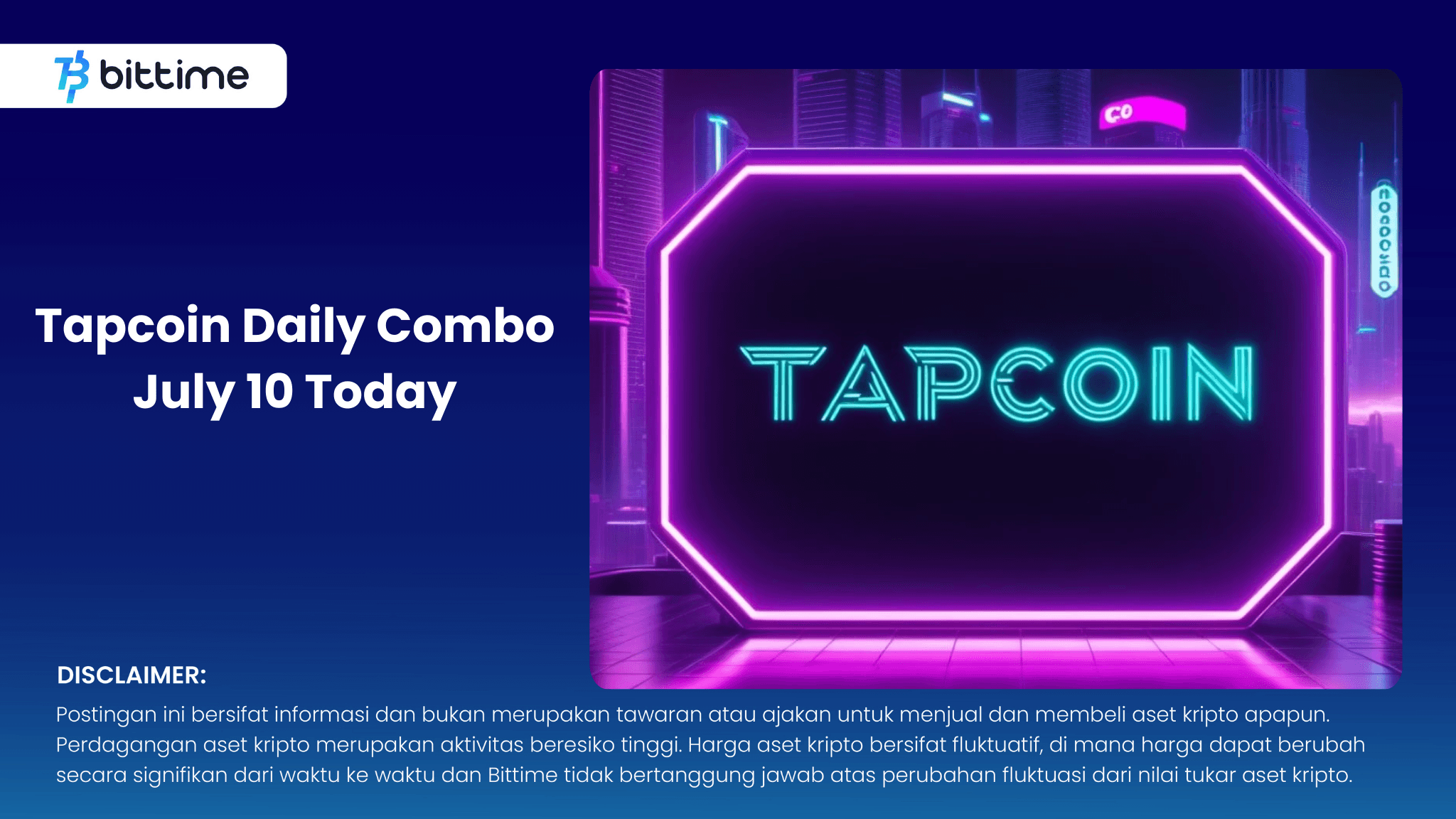 Tapcoin Daily Combo 10 Juli Hari Ini