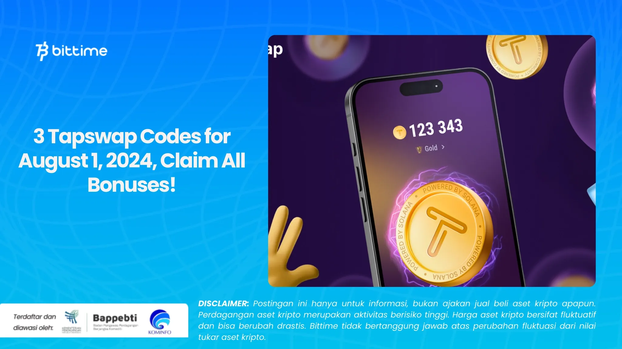 Tapswap Code untuk 1 Agustus 2024