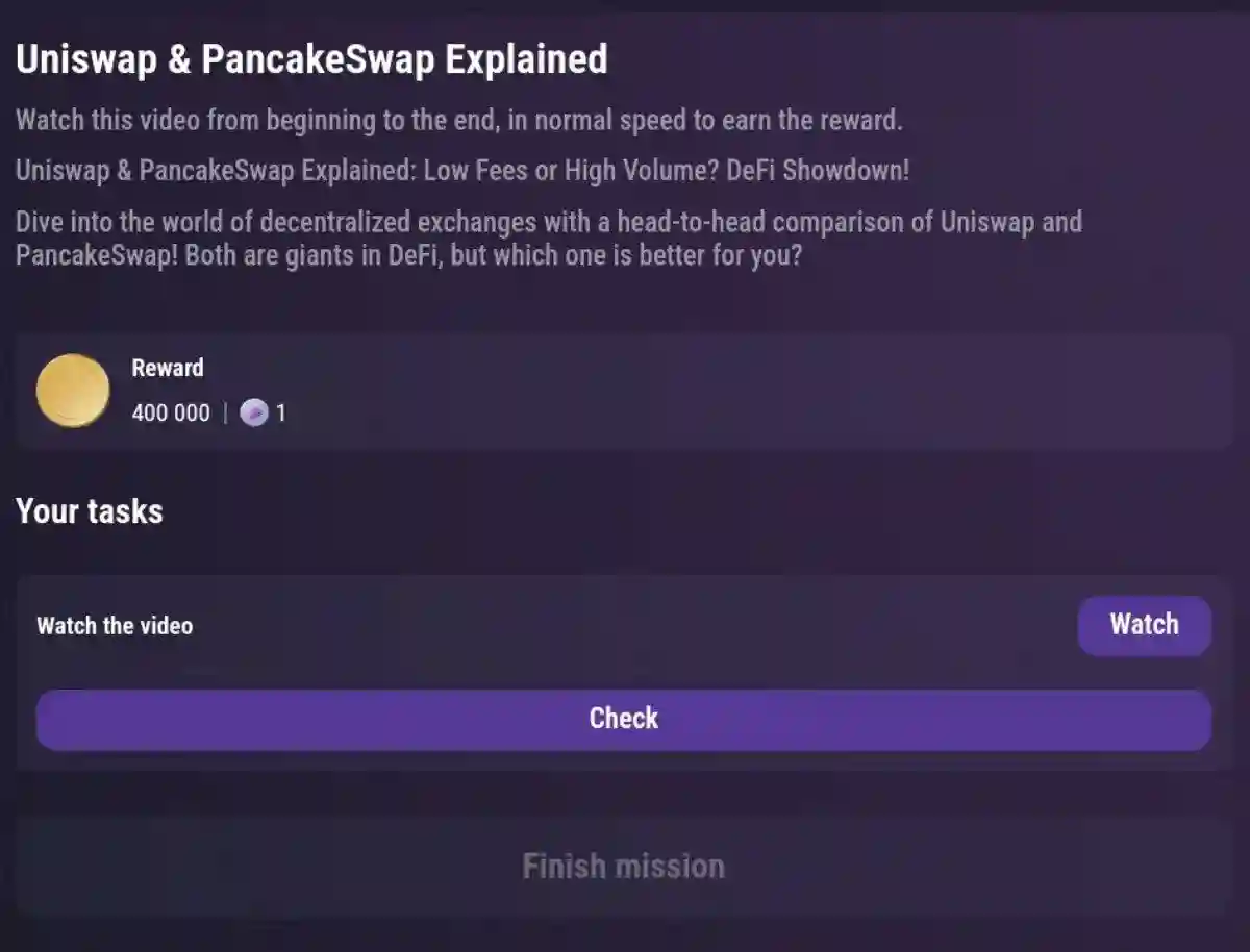 Tapswap Daily Task Cinema Codes 30 September 2024 - Uniswap & PancakeSwap Explained.webp