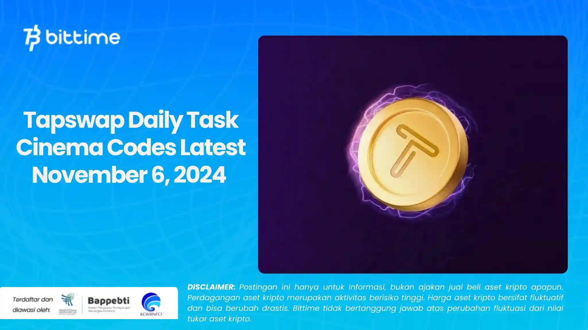 Tapswap Daily Task Cinema Codes Latest November 6, 2024 .webp