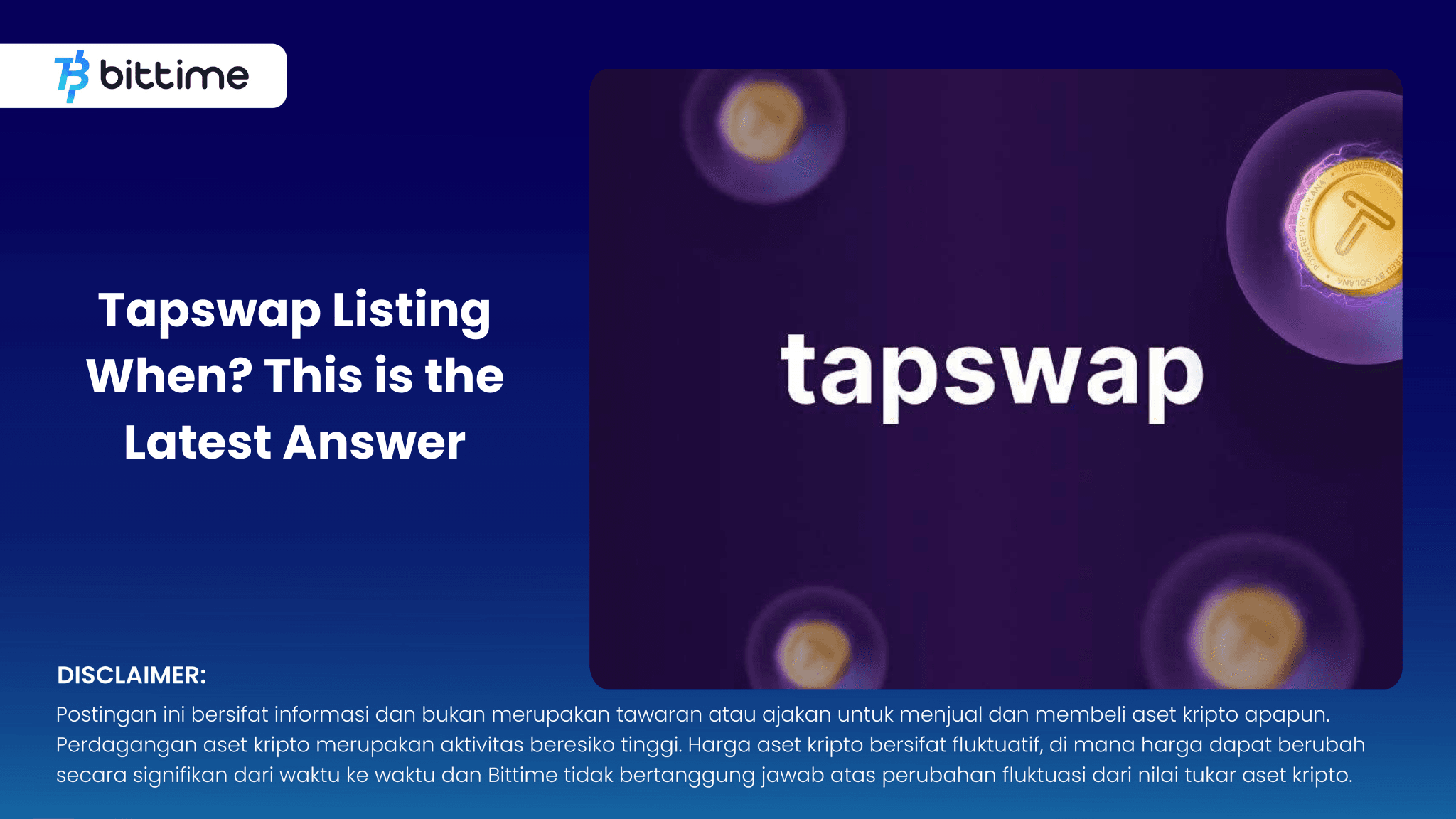 Tapswap Listing Kapan? Ini Jawaban Terbarunya