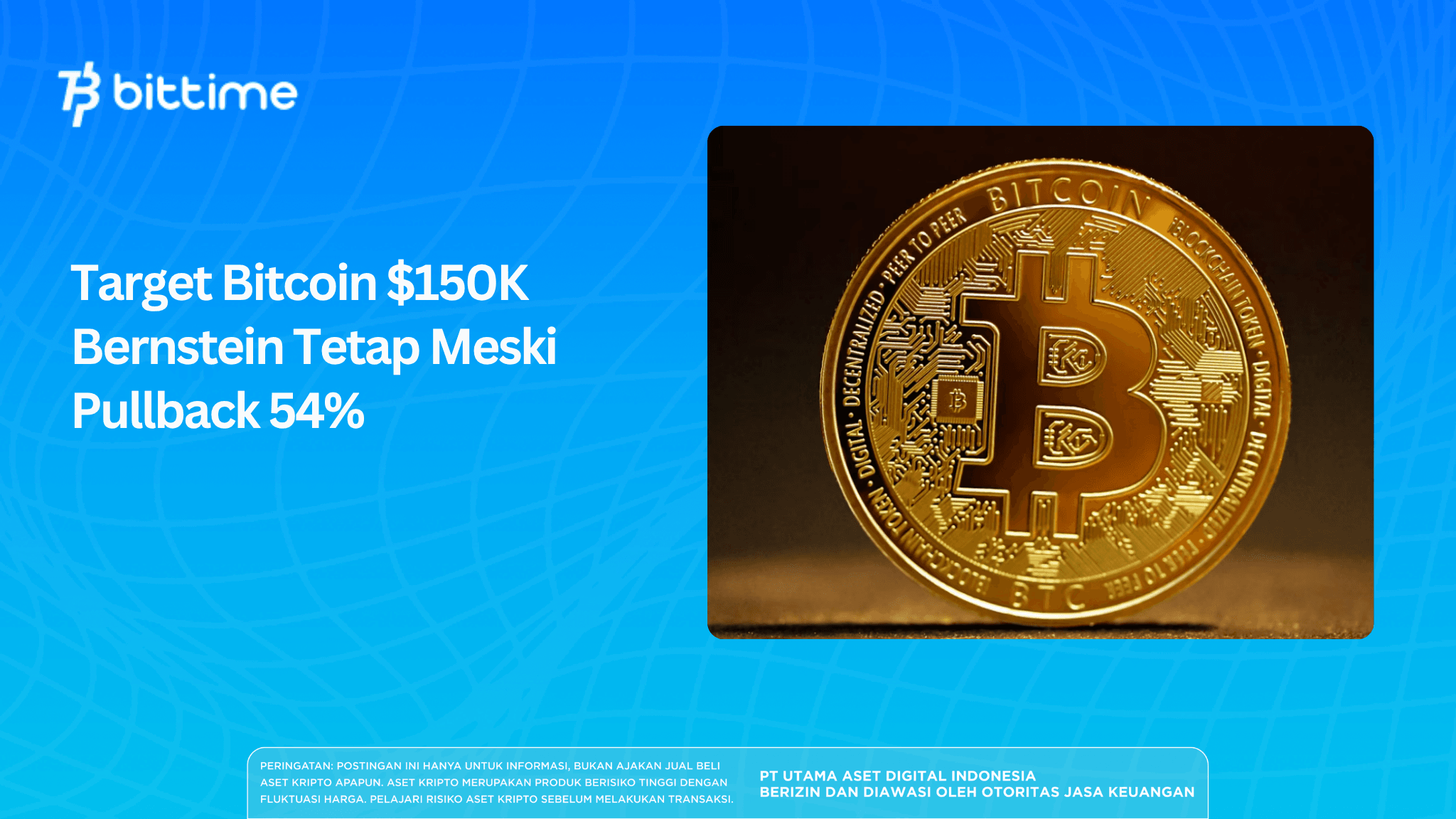 Bernstein Maintains $150K Bitcoin Target Despite 54% Pullback