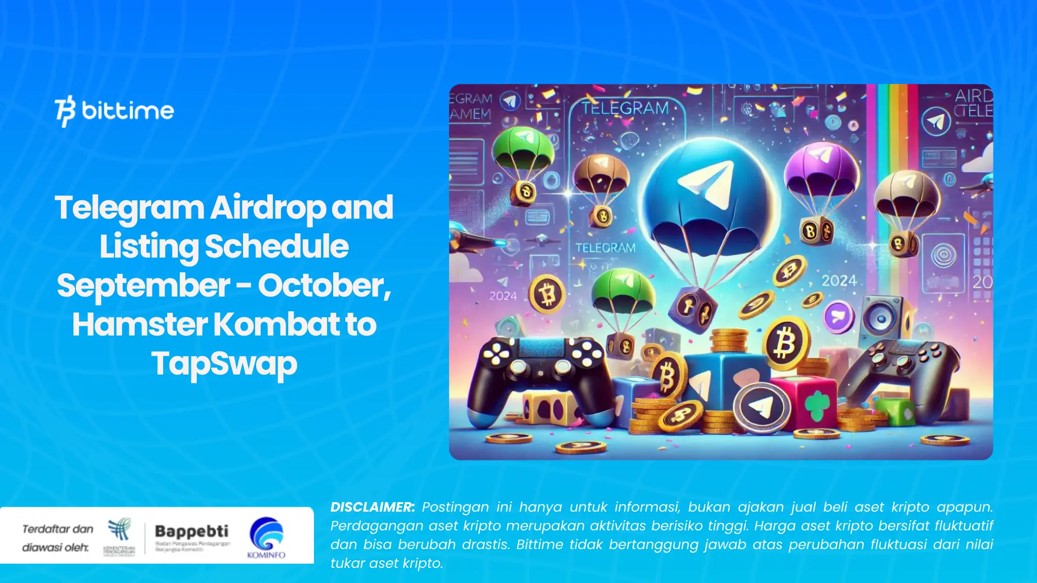 Telegram Airdrop and Listing Schedule September - October, Hamster Kombat to TapSwap