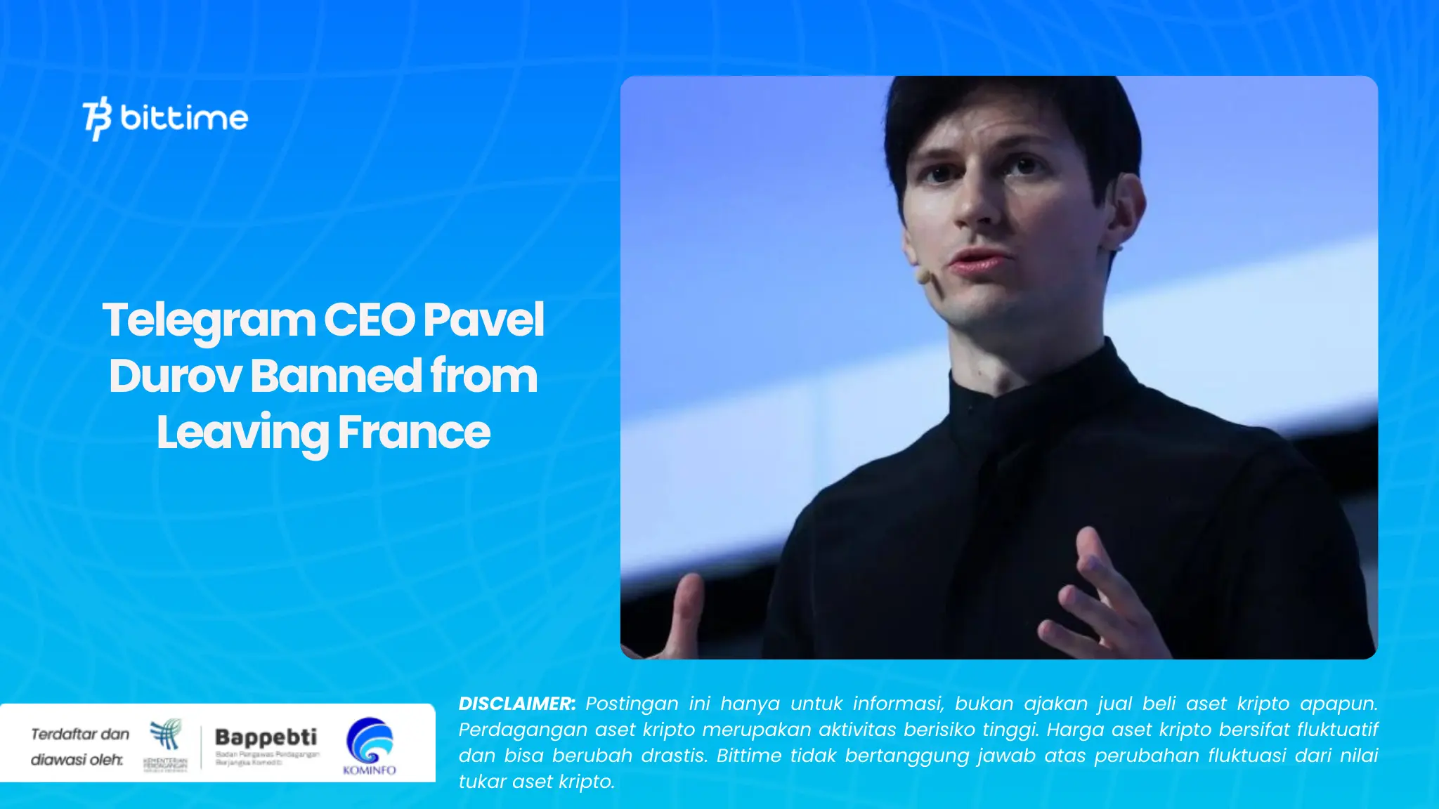 Telegram CEO Pavel Durov Banned from Leaving France