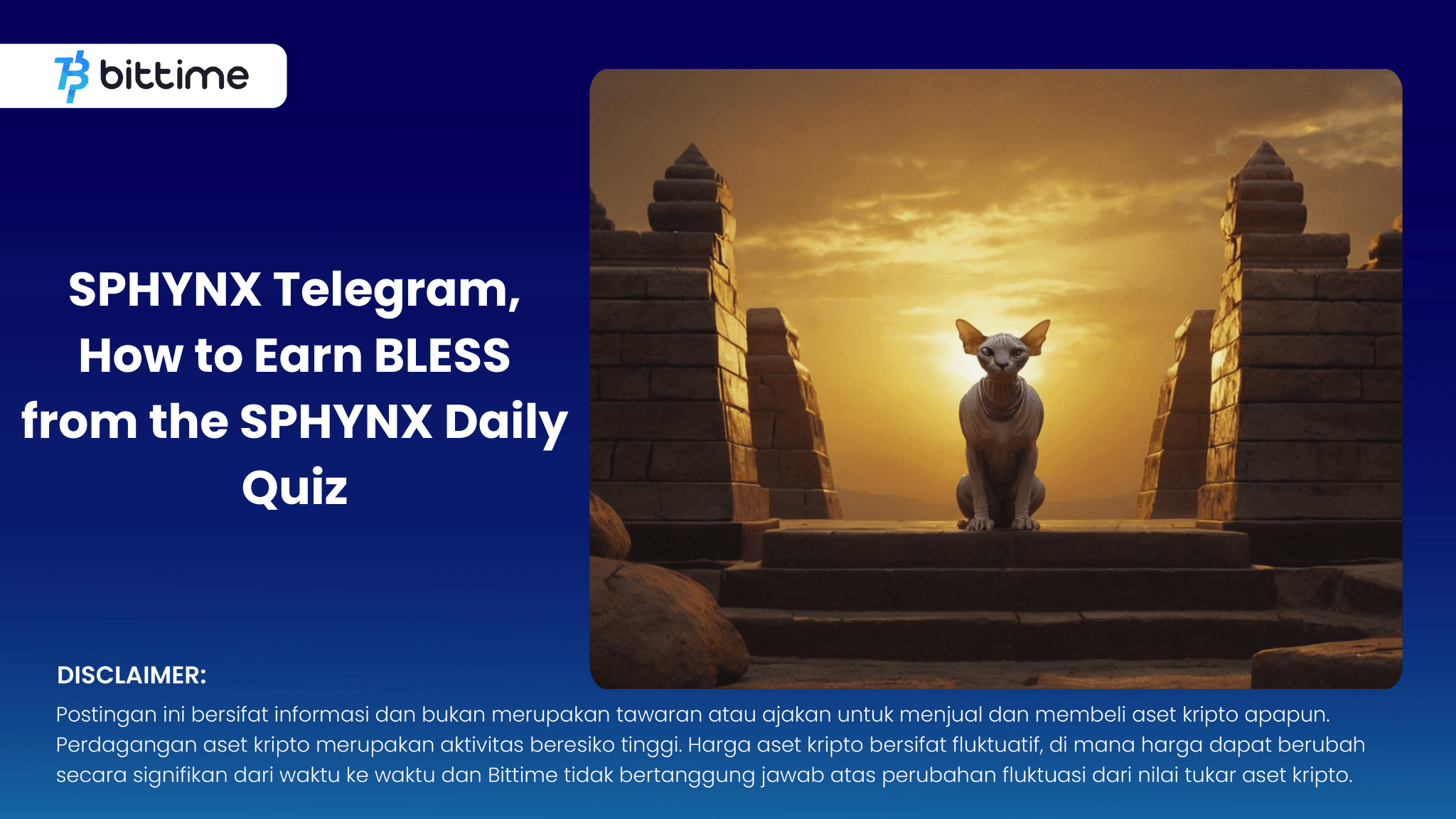 Telegram SPHYNX, Cara Hasilkan BLESS dari Daily Quiz SPHYNX