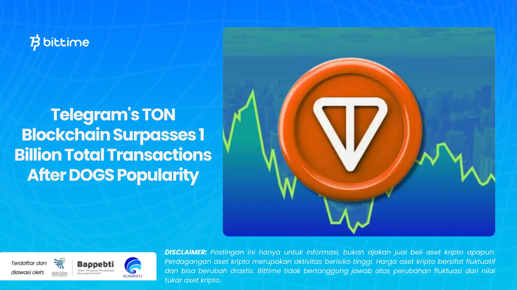 Telegram's TON Blockchain Surpasses 1 Billion Total Transactions After DOGS Popularity.webp