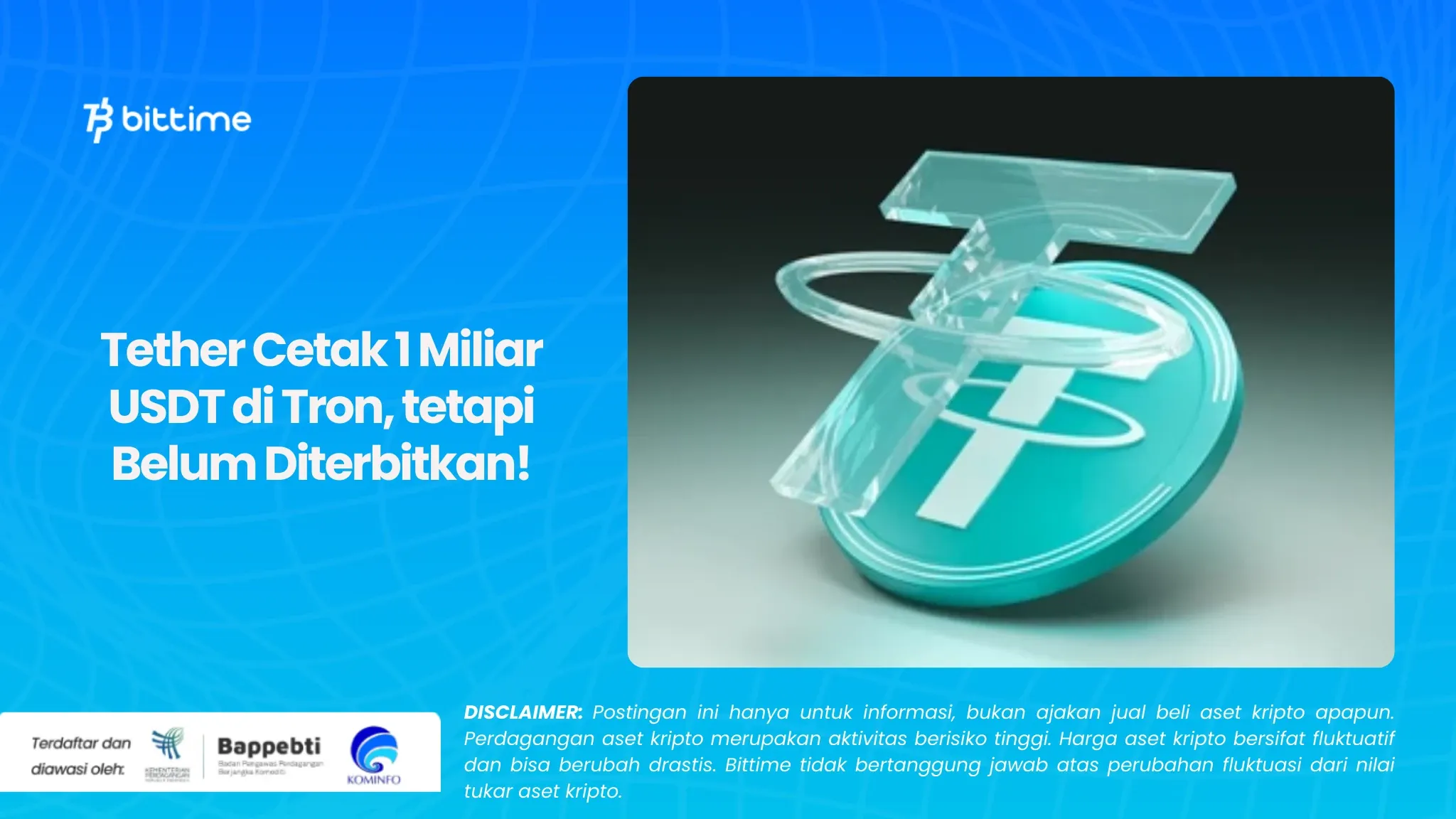 Tether Cetak 1 Miliar USDT