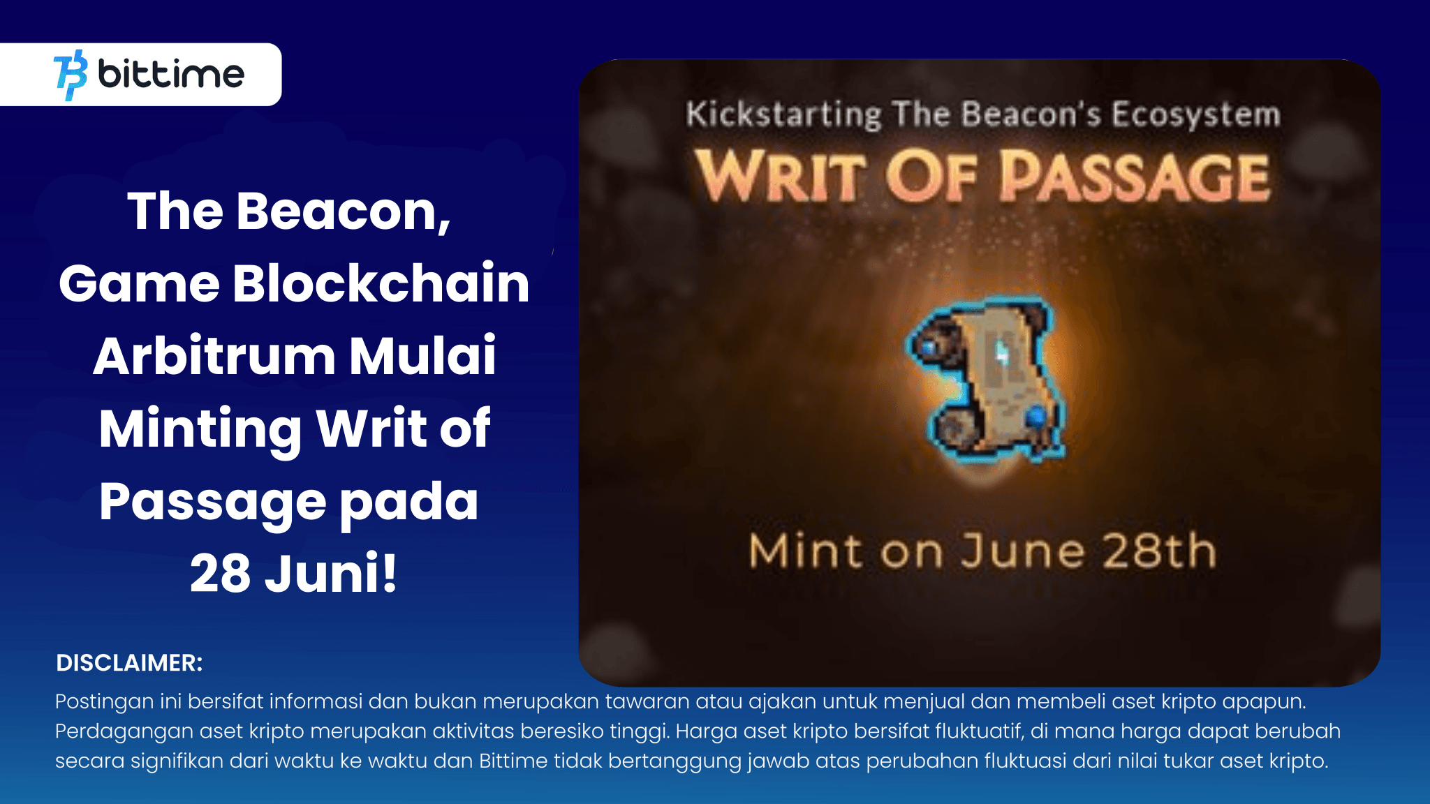 The Beacon, Game Blockchain Arbitrum Mulai Minting Writ of Passage.png