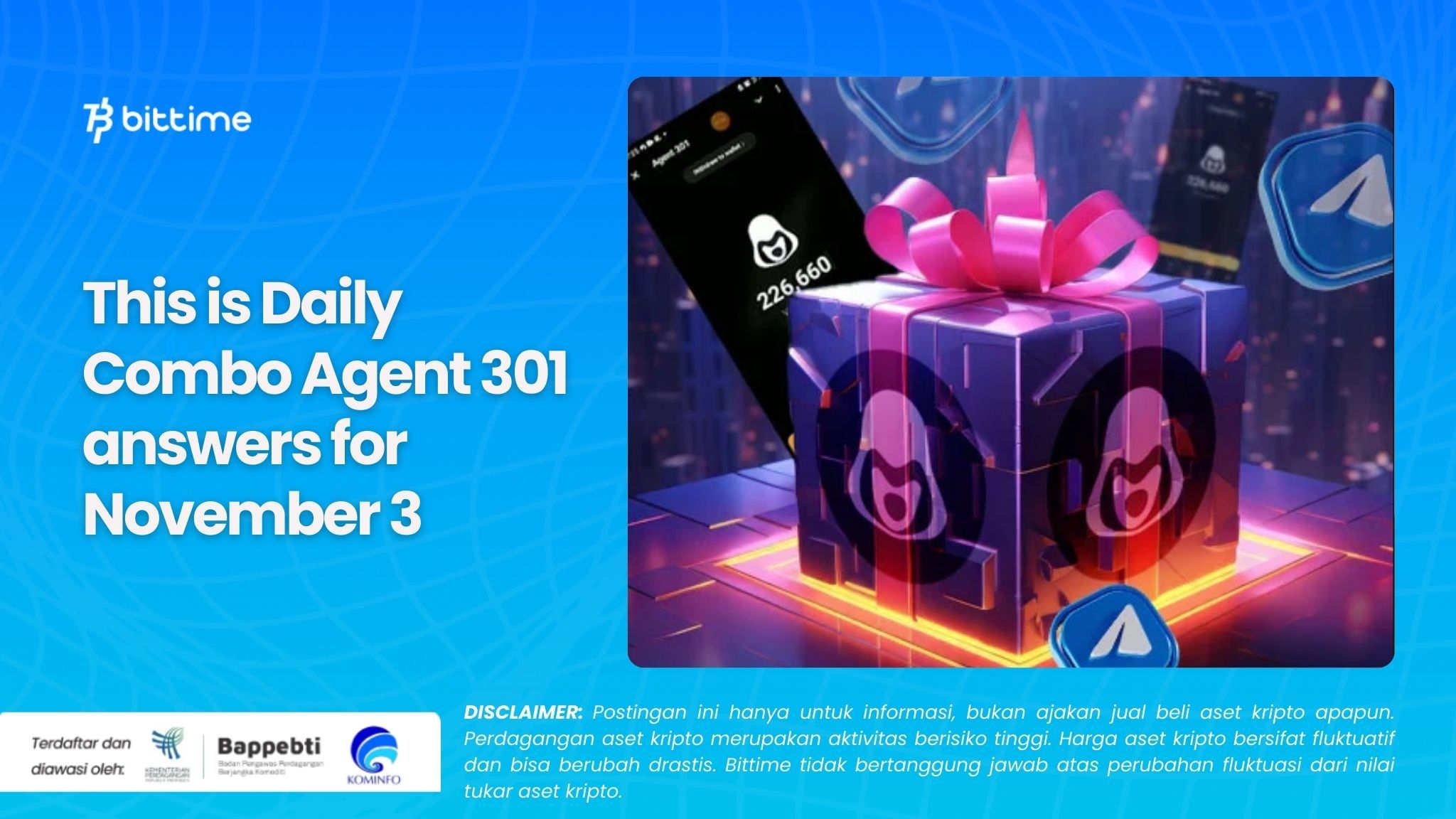 This is Daily Combo Agent 301 answers for November 3.jpg