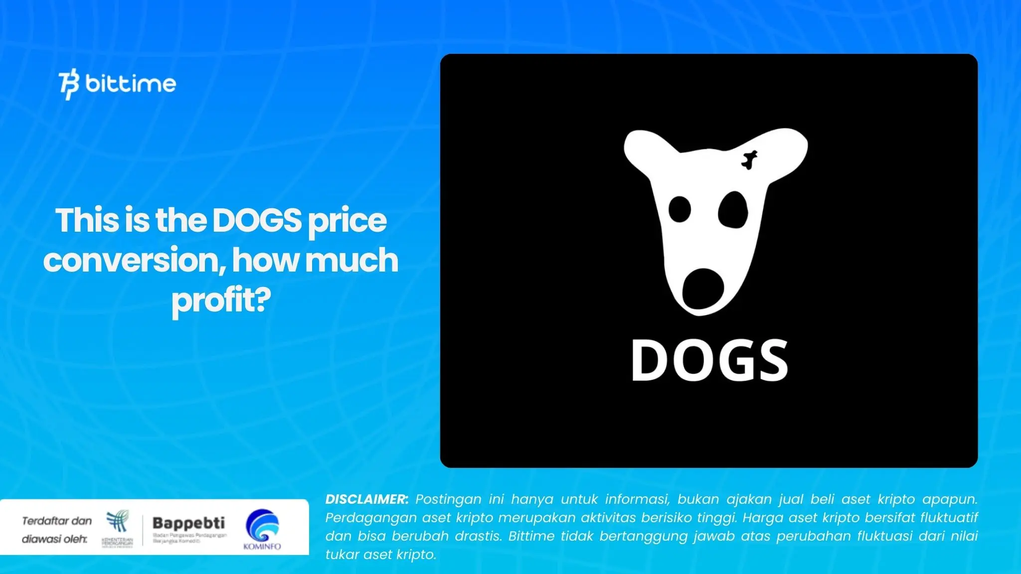 This is the DOGS price conversion, how much profit.webp