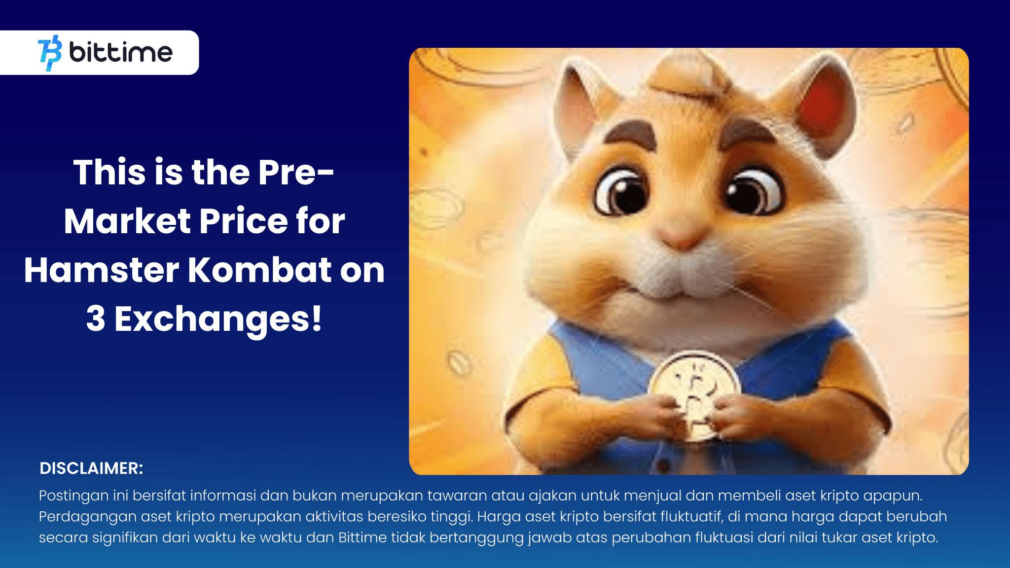 This is the Pre-Market Price for Hamster Kombat on 3 Exchanges!