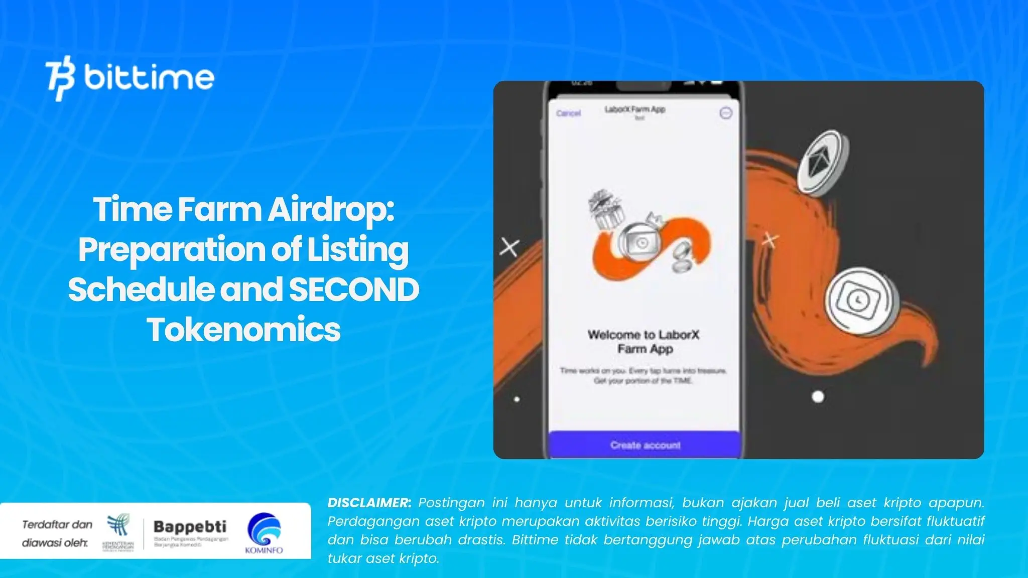 Time Farm Airdrop Preparation of Listing Schedule and SECOND Tokenomics.webp