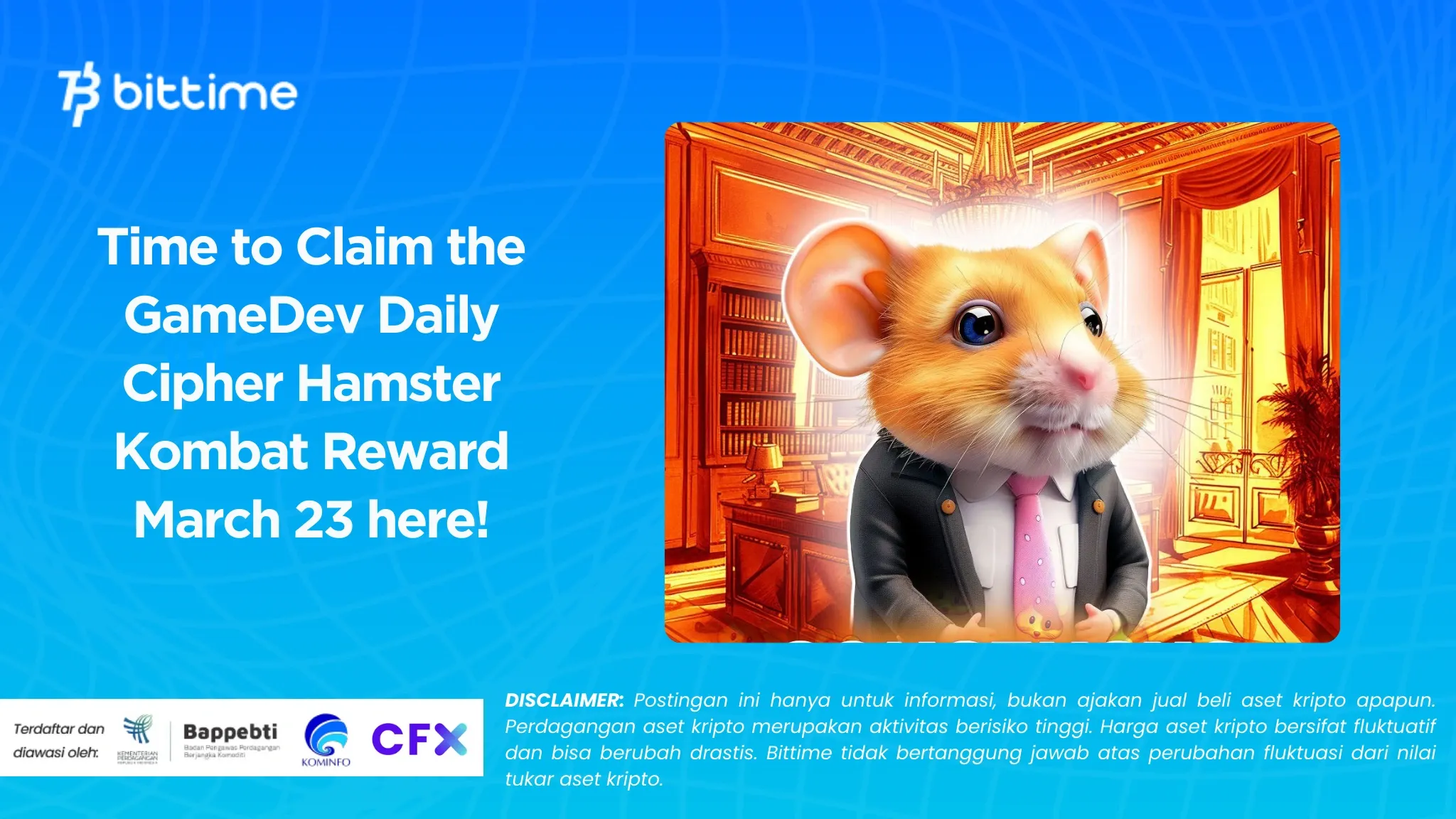 Time to Claim the GameDev Daily Cipher Hamster Kombat Reward March 23 here!