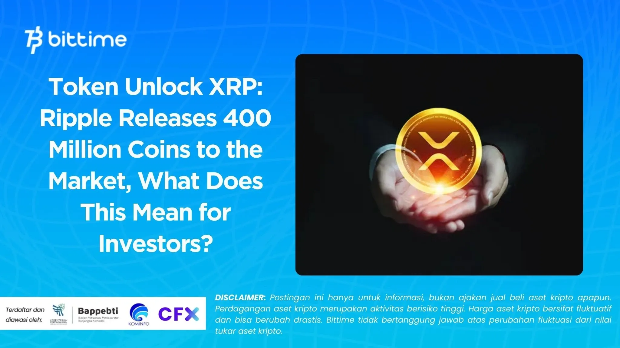 Token Unlock XRP: Ripple Releases 400 Million Coins to the Market, What Does This Mean for Investors?