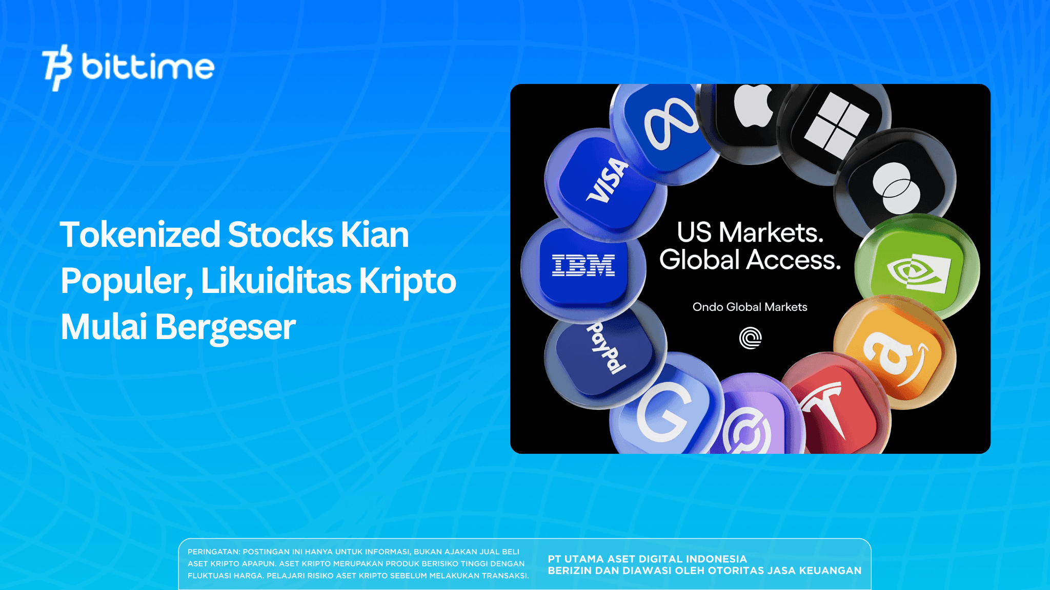 Tokenized Stocks Kian Populer, Likuiditas Kripto Mulai Bergeser