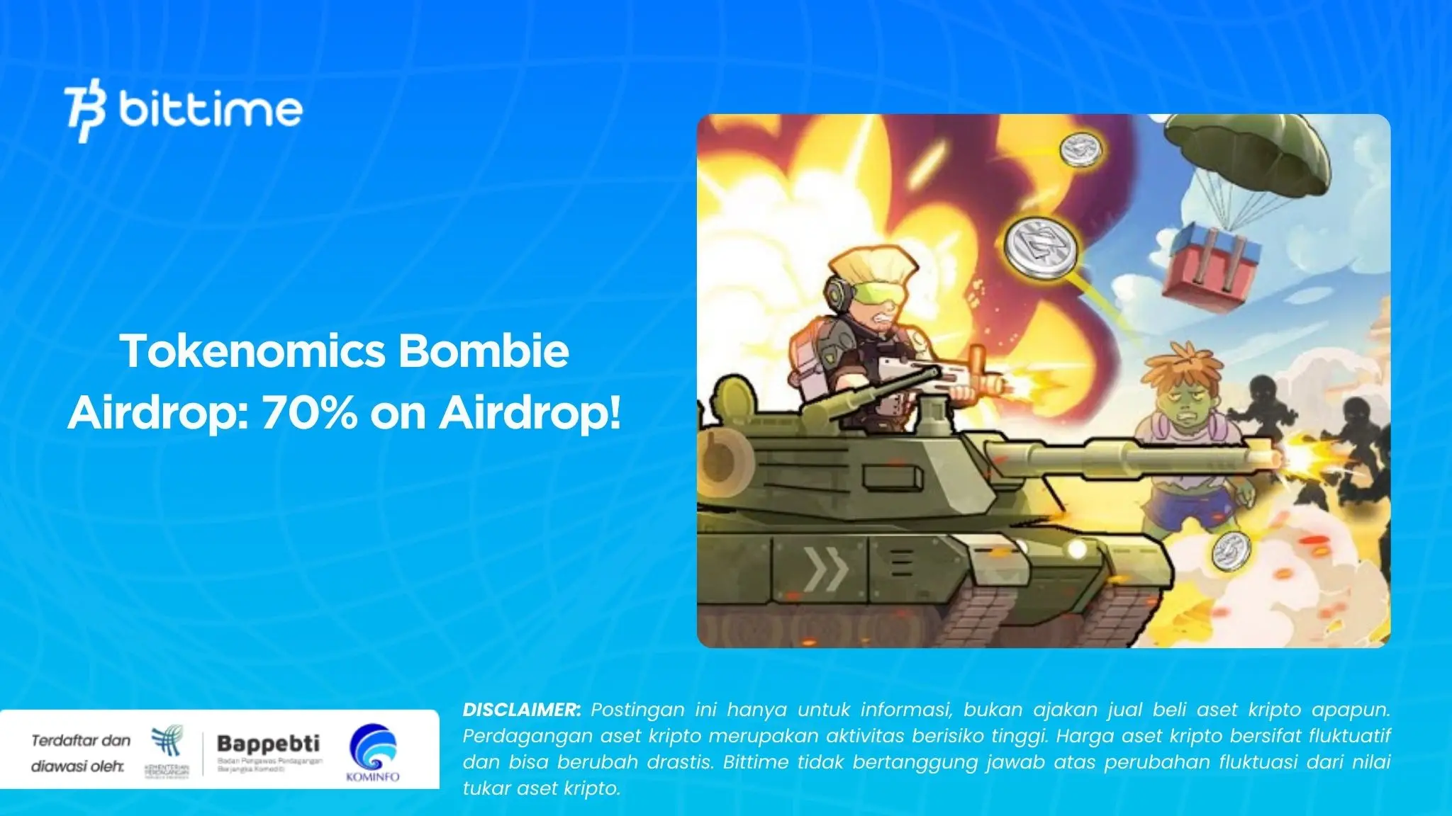 Tokenomics Bombie Airdrop 70% on Airdrop!.webp