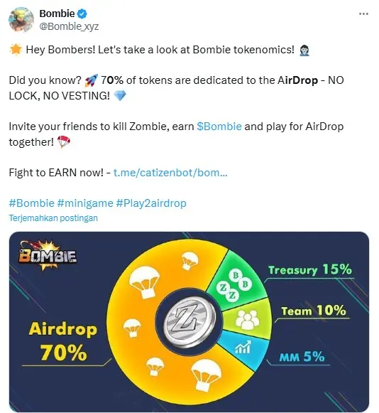 Tokenomics Bombie Airdrop.webp