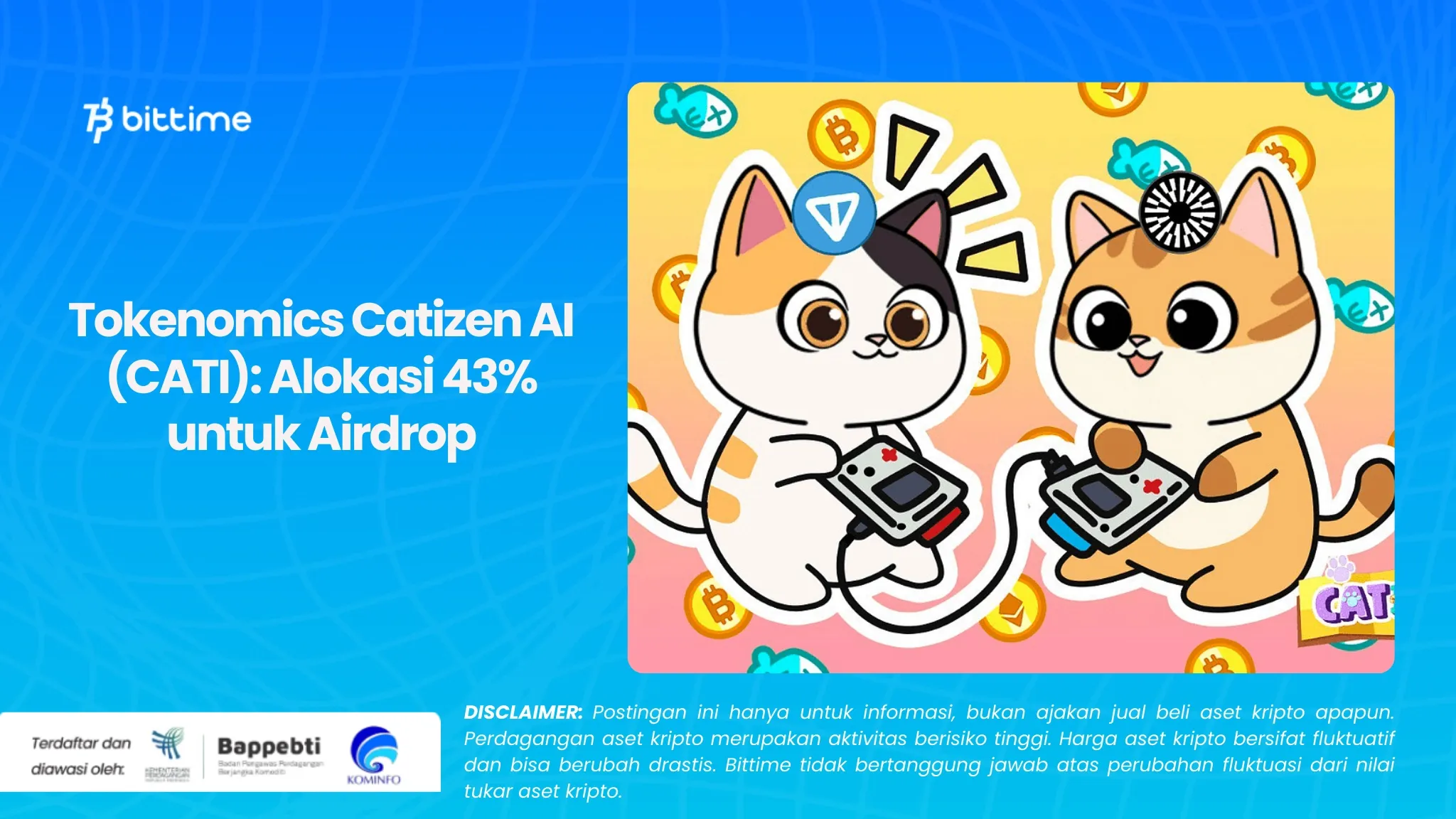 Tokenomics Catizen AI (CATI): Alokasi 43% untuk Airdrop