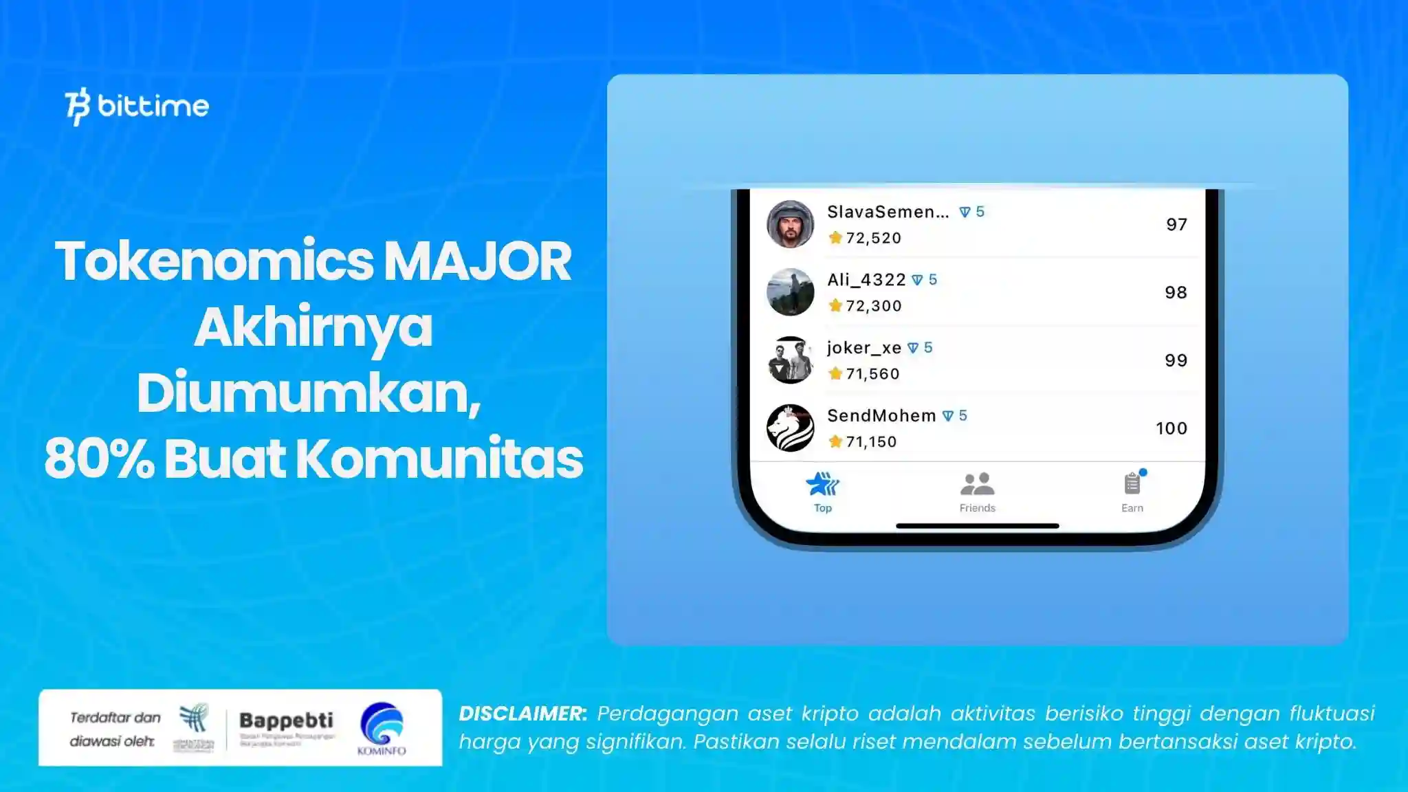 Tokenomics MAJOR Akhirnya Diumumkan, 80% Buat Komunitas.webp