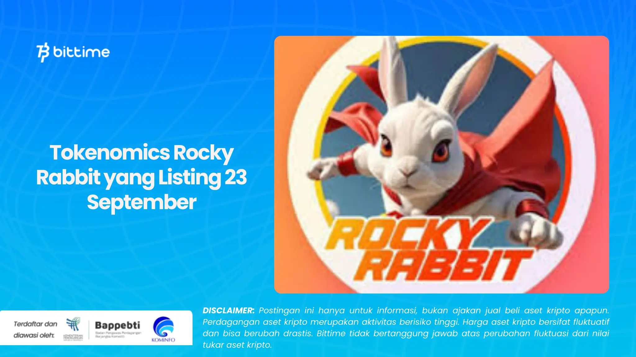 Tokenomics Rocky Rabbit yang Listing 23 September