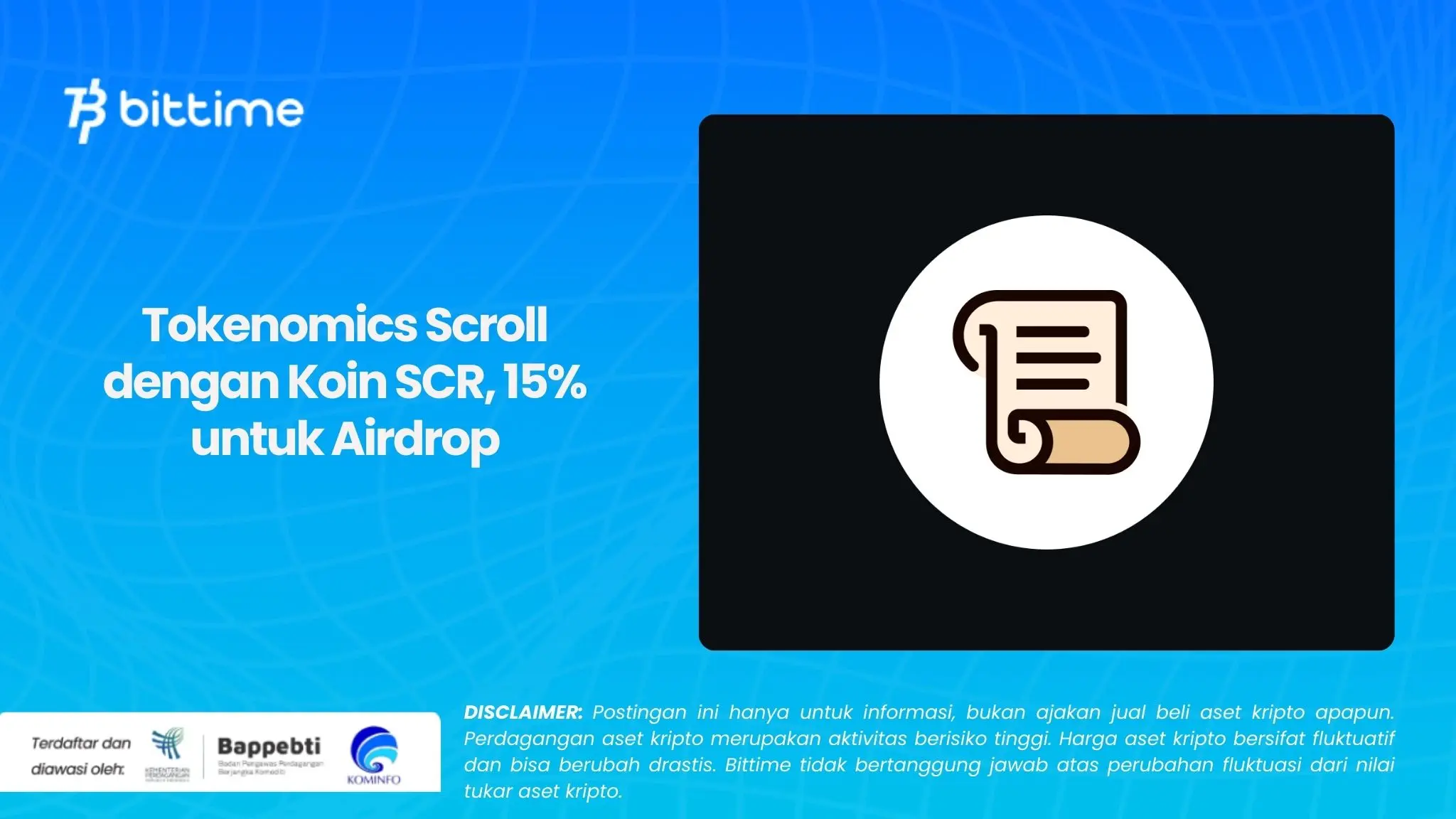 Tokenomics Scroll dengan Koin SCR, 15% untuk Airdrop.webp