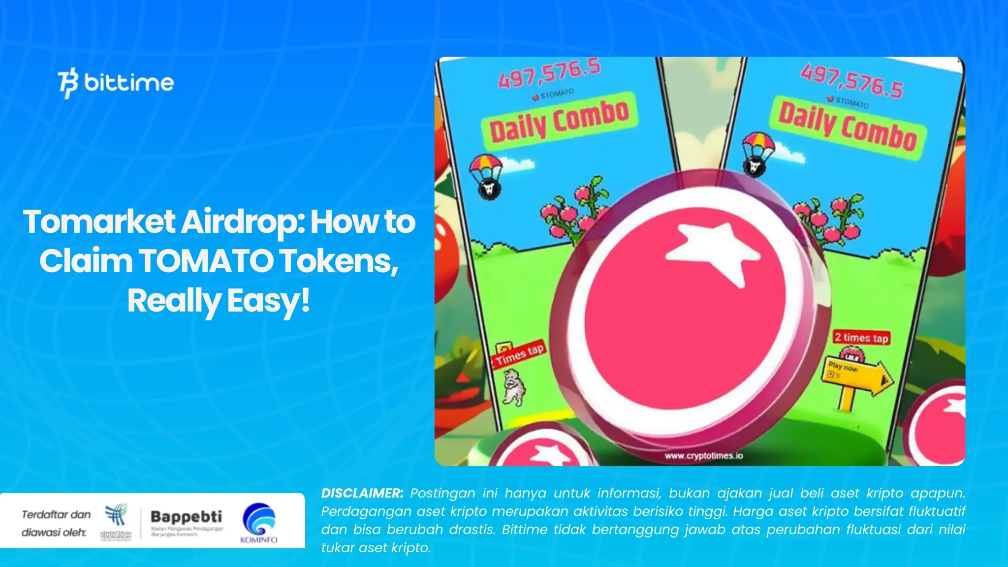 Tomarket Airdrop: Cara Klaim Token TOMATO, Gampang Banget