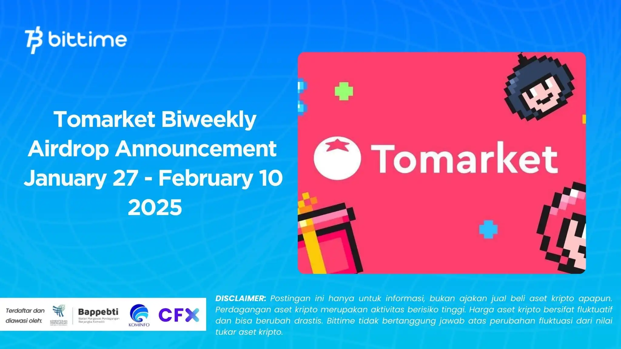 Tomarket Biweekly Airdrop Announcement January 27 - February 10 2025