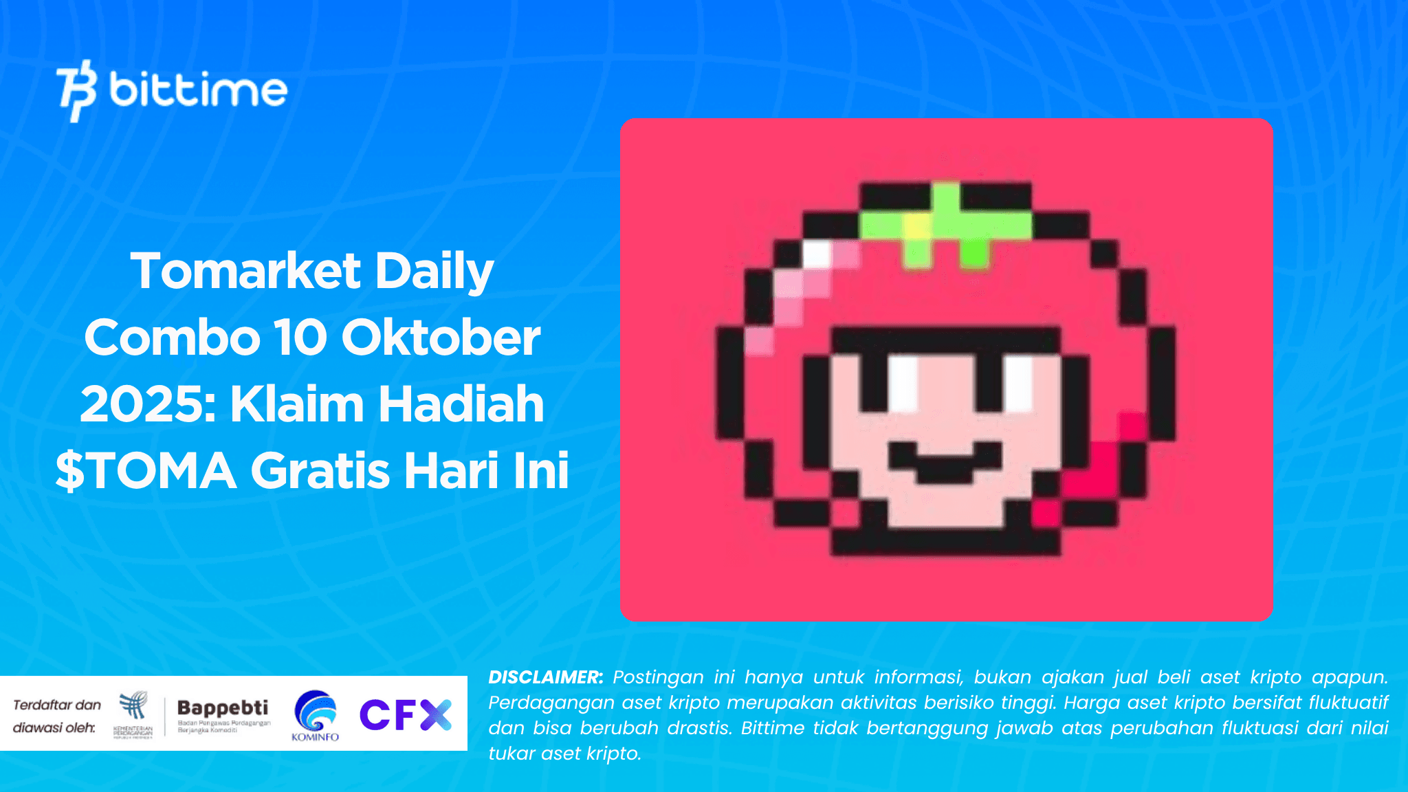 Tomarket Daily Combo 10 Oktober 2025: Klaim Hadiah $TOMA Gratis Hari Ini