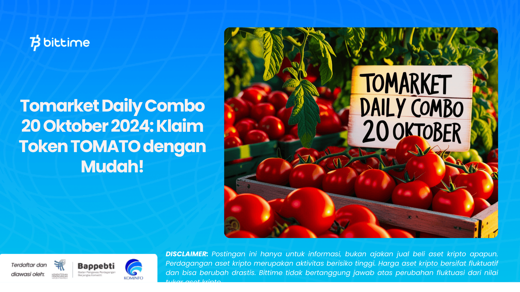 Tomarket Daily Combo 20 Oktober 2024: Klaim Token TOMATO dengan Mudah!