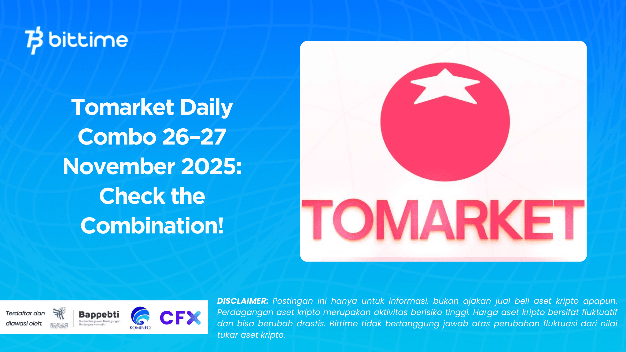 Tomarket Daily Combo 26–27 November 2025 Check the Combination!