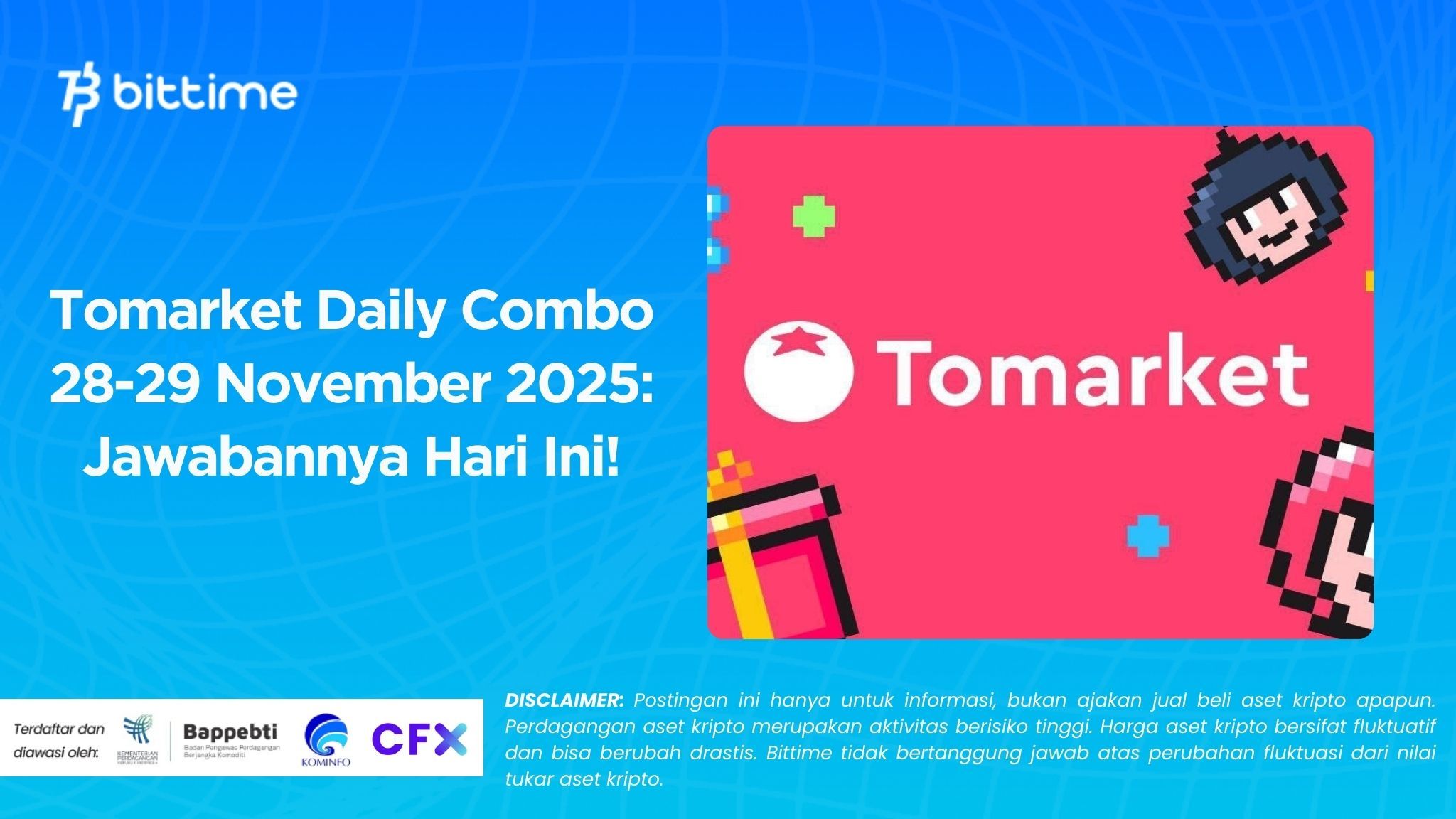 Tomarket Daily Combo 28-29 November 2025: Jawabannya Hari Ini!