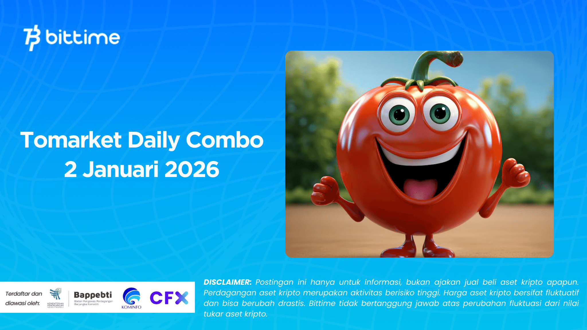 Tomarket Daily Combo January 2-3, 2026