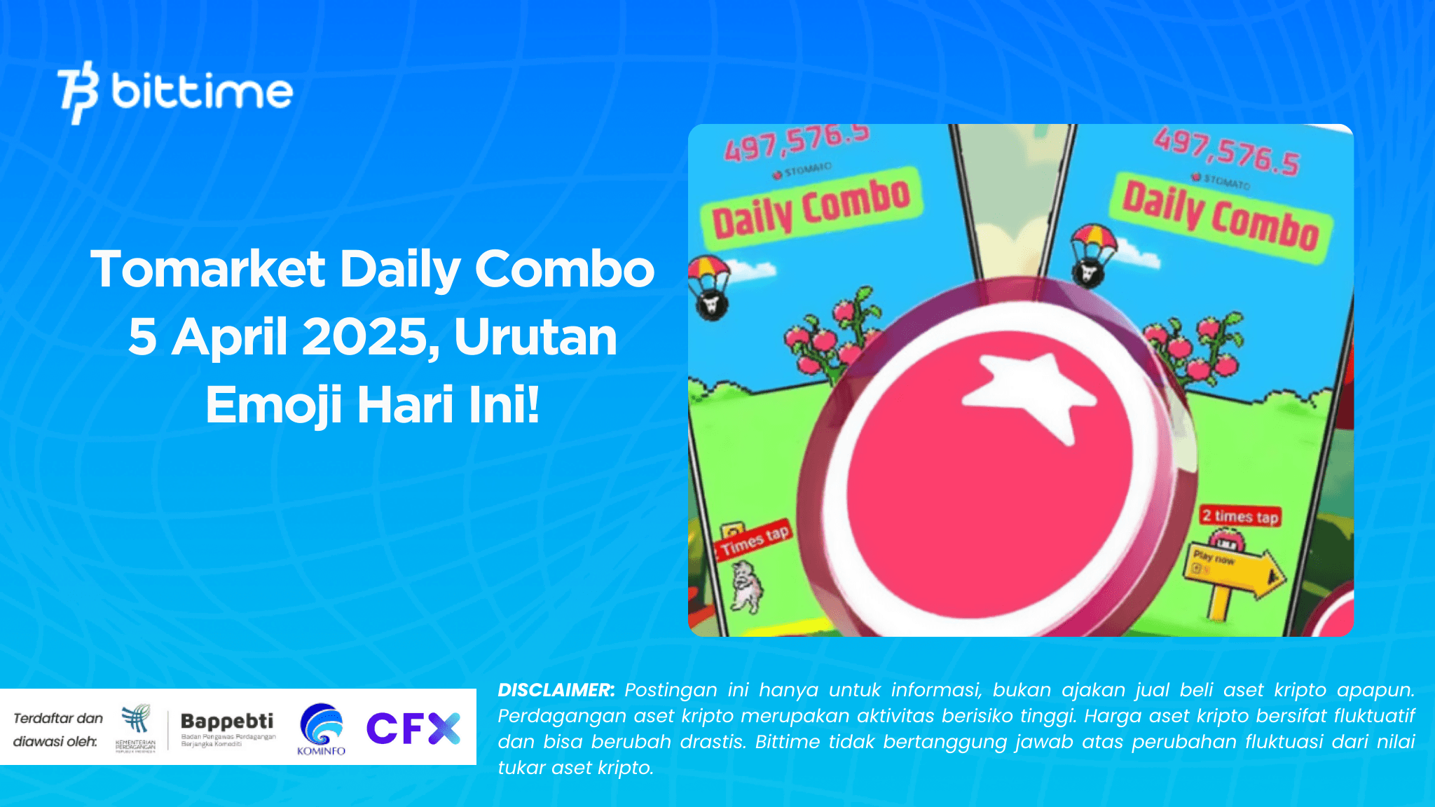 Tomarket Daily Combo 5 April 2025, Urutan Emoji Hari Ini!