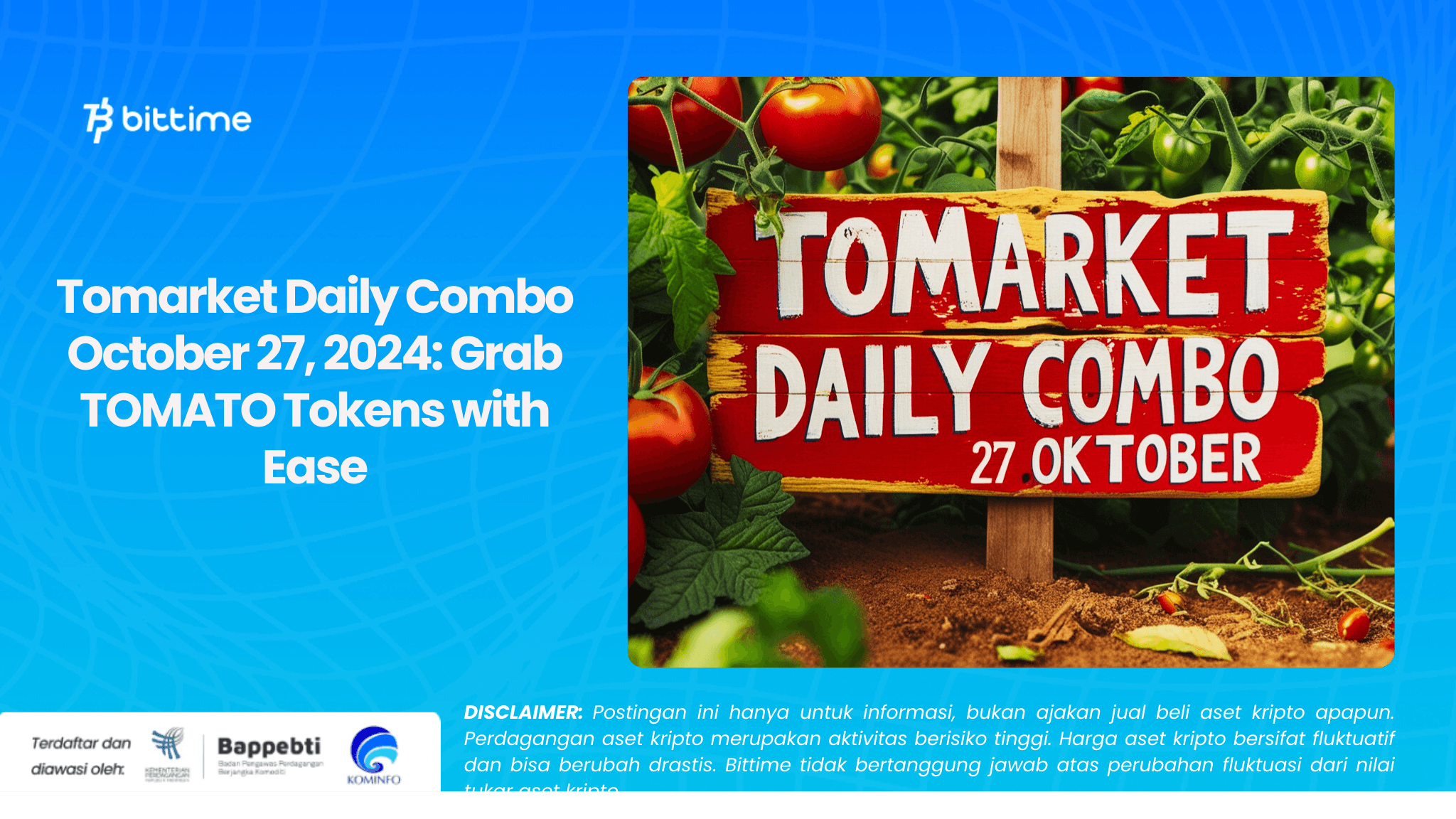 Tomarket Daily Combo October 27, 2024: Grab TOMATO Tokens with Ease