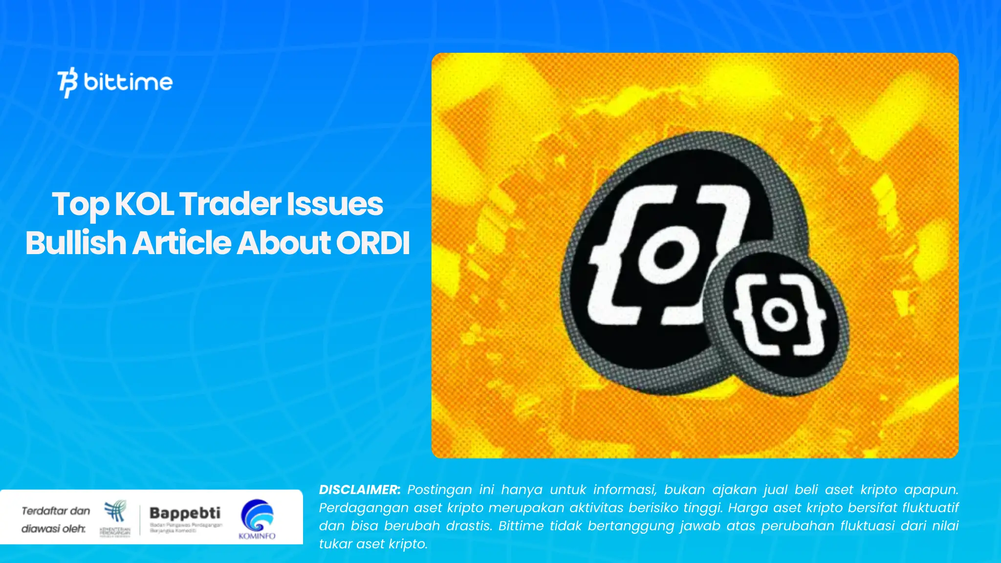 Top KOL Trader Issues Bullish Article About ORDI