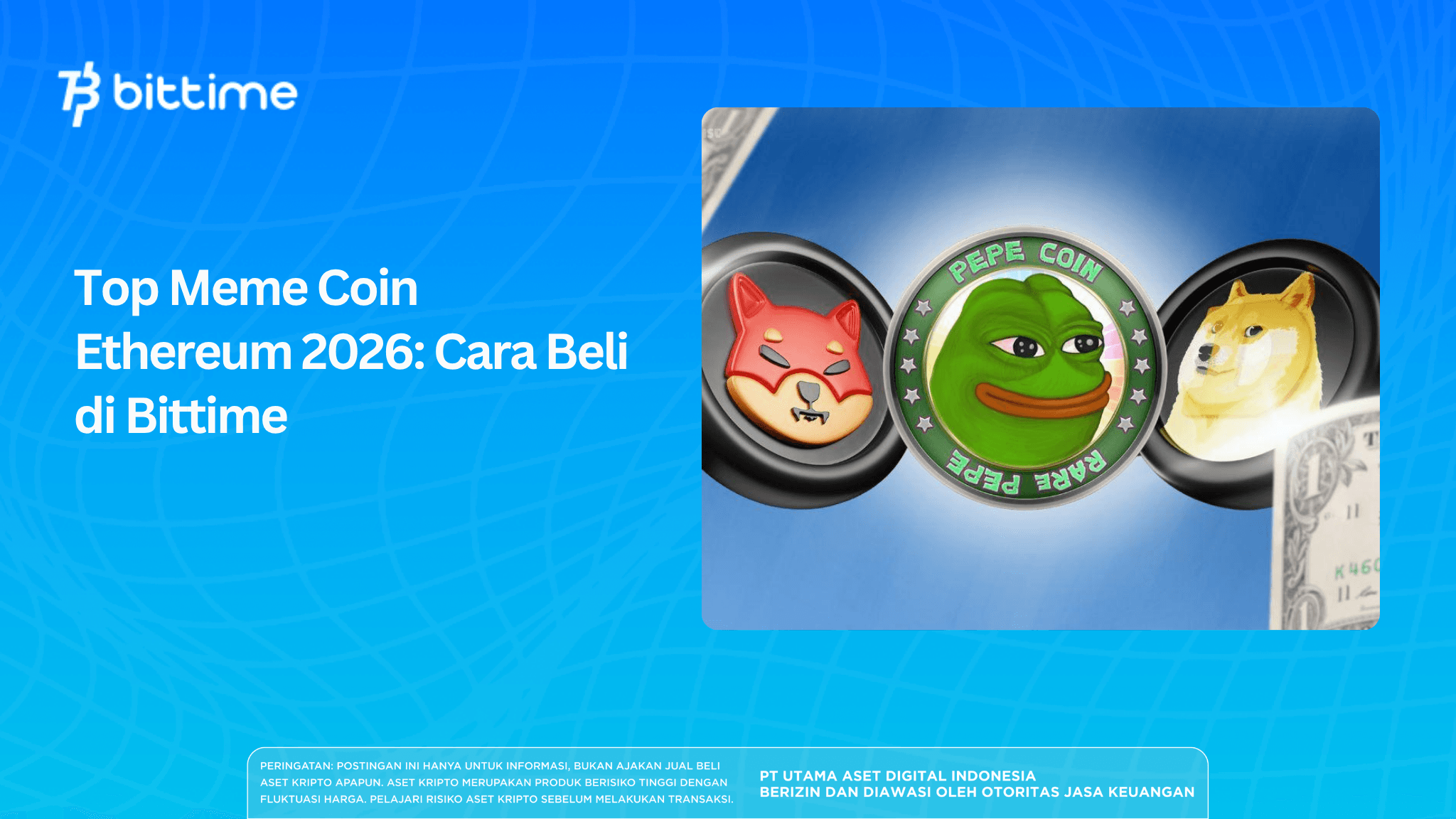 Top Meme Coin Ethereum 2026: Cara Beli di Bittime