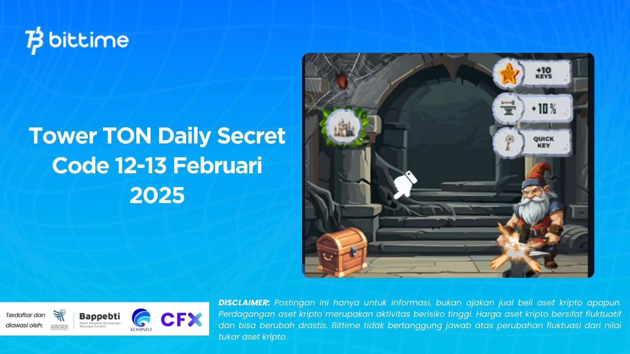 Tower TON Daily Secret Code  12-13 Februari 2025.webp